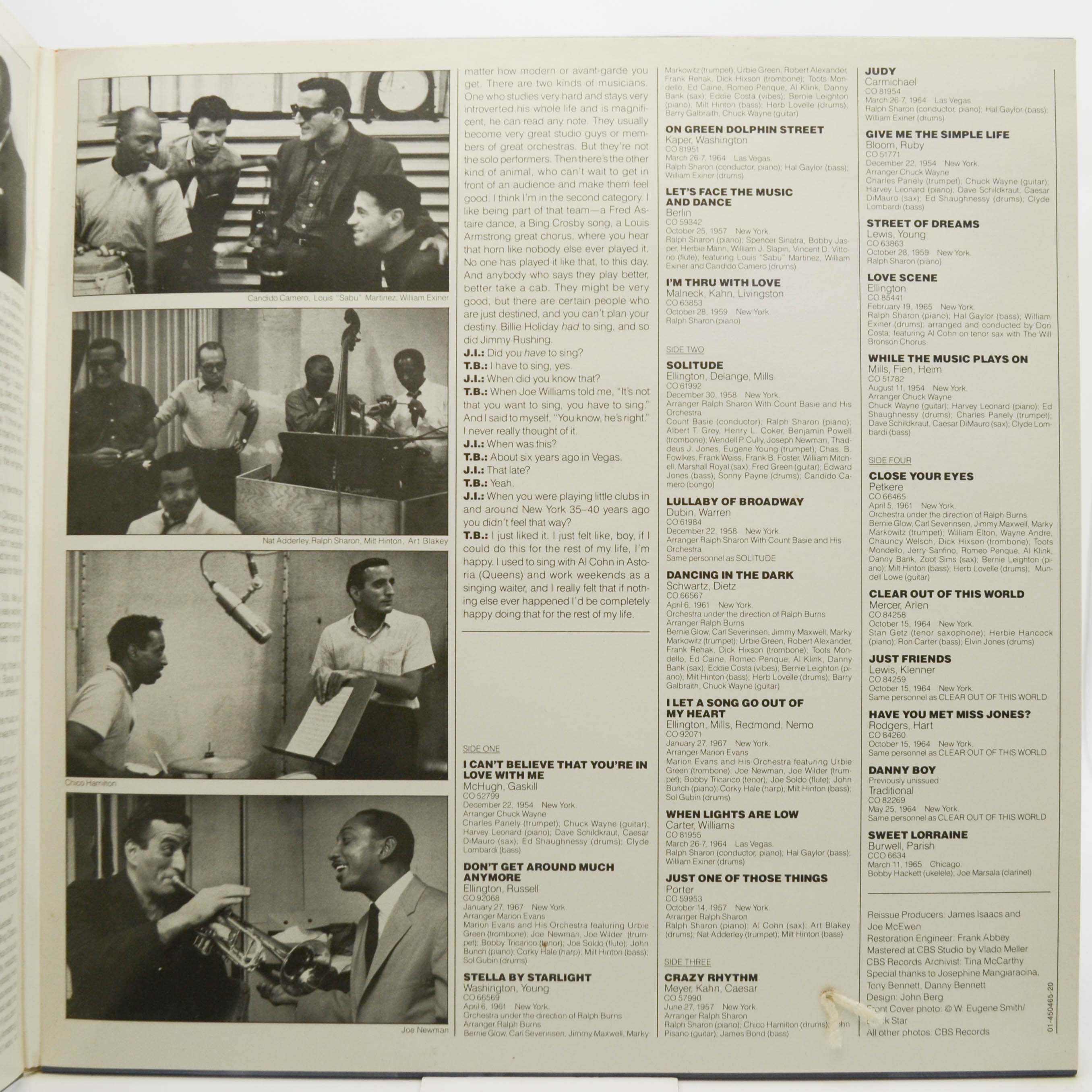 Tony Bennett — Jazz (2LP), 1987