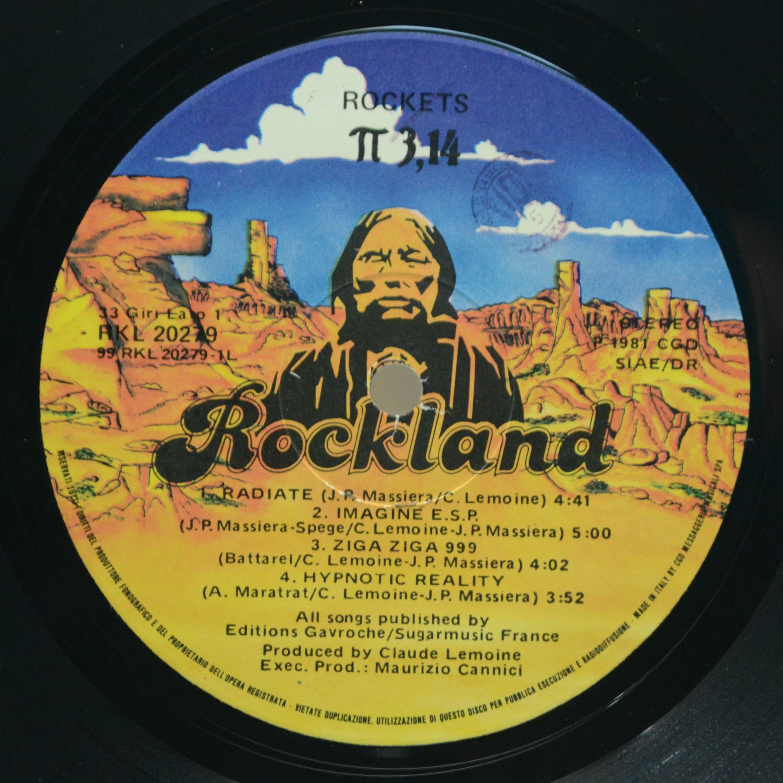 Виниловая пластинка Rockets — π 3,14, 1981