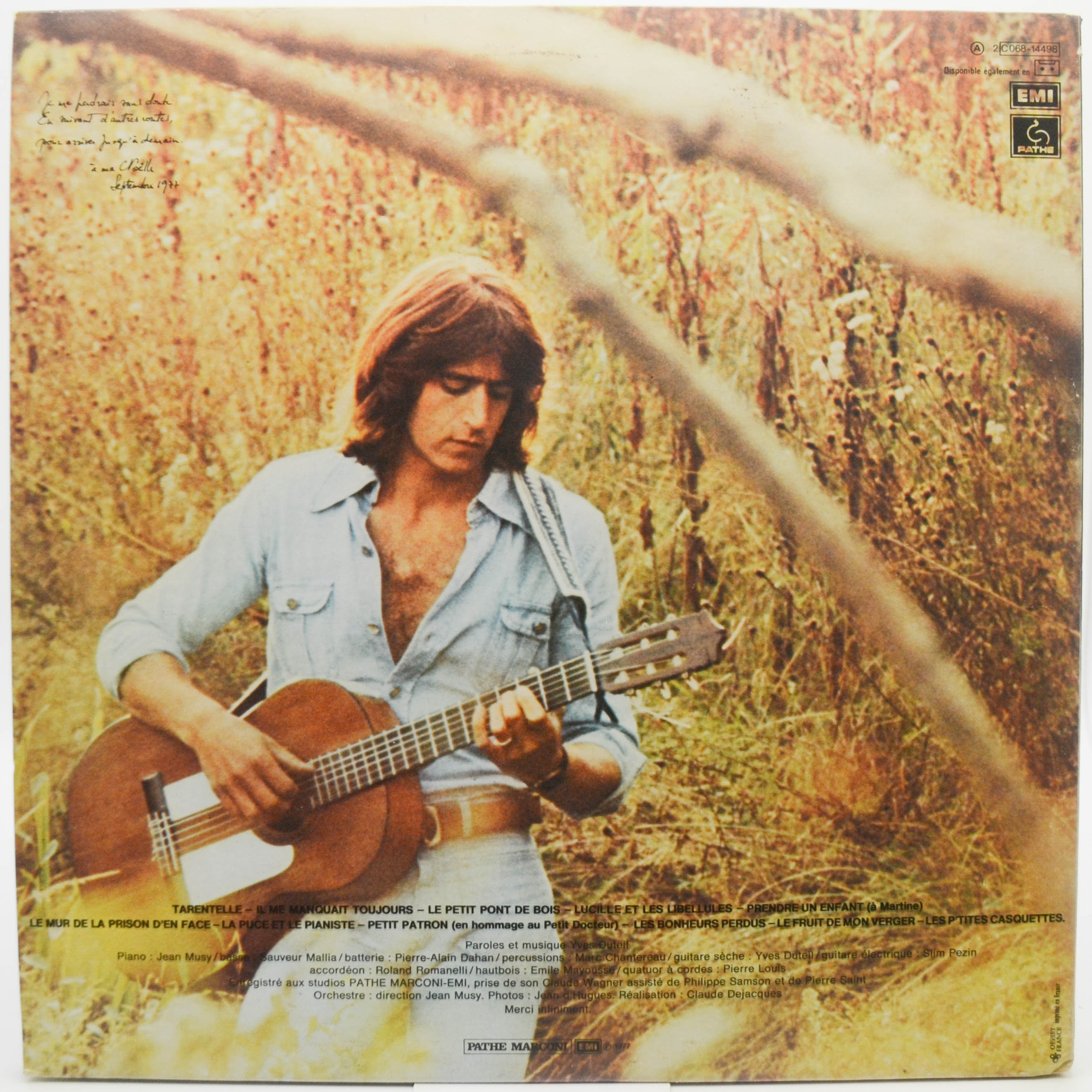 Yves Duteil — Yves Duteil (France), 1977