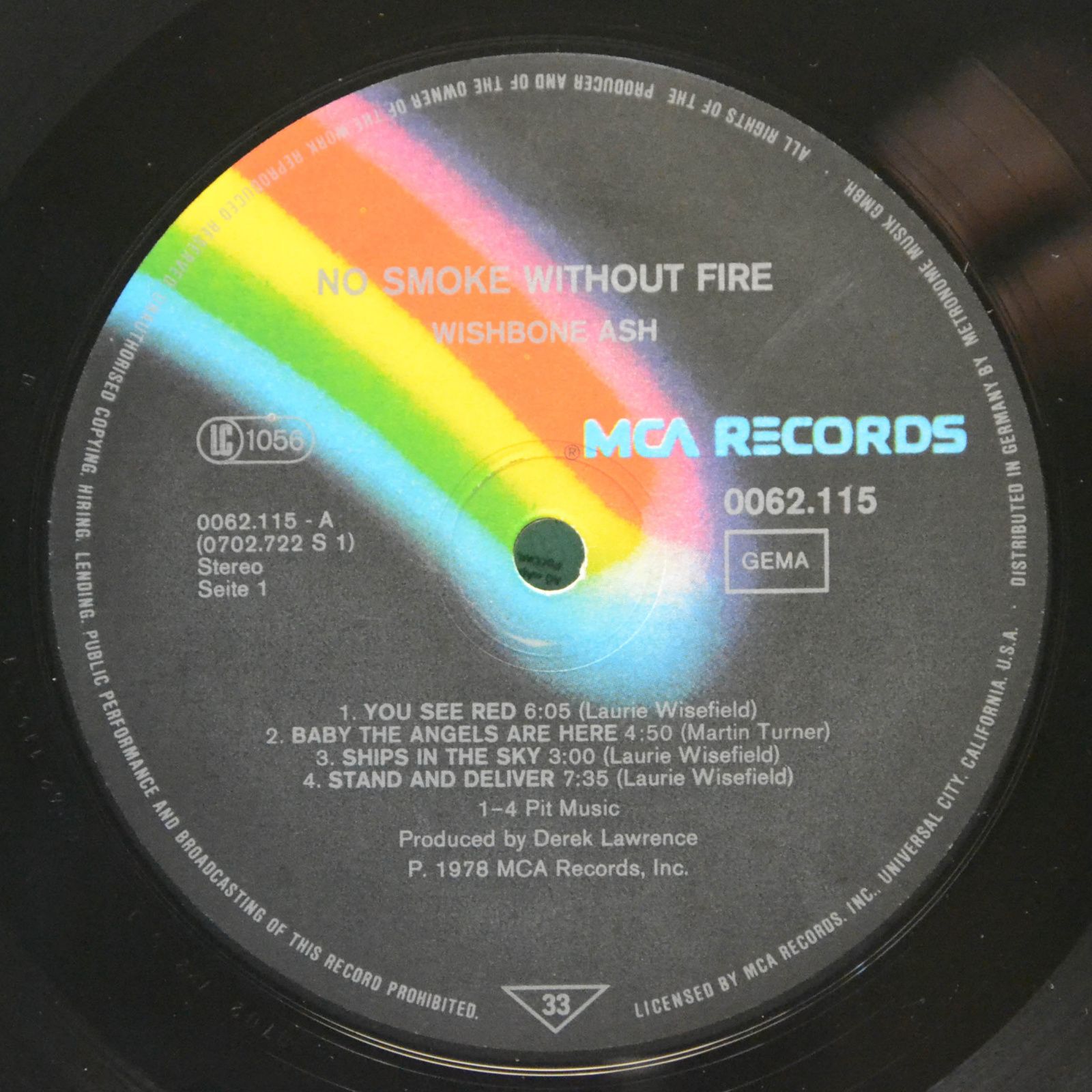 Виниловая пластинка Wishbone Ash — No Smoke Without Fire, 1978