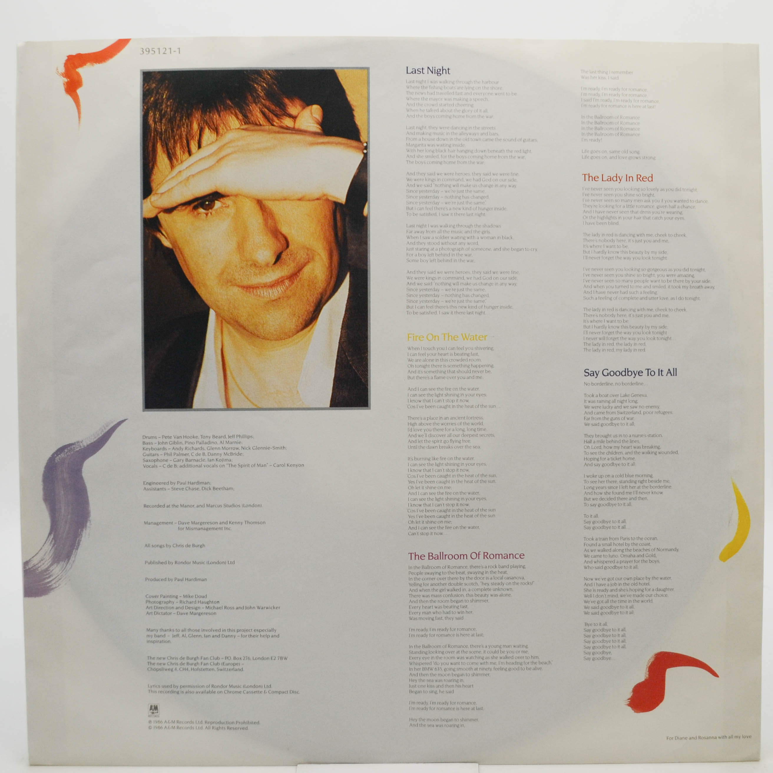 Виниловая пластинка Chris de Burgh — Into The Light, 1986