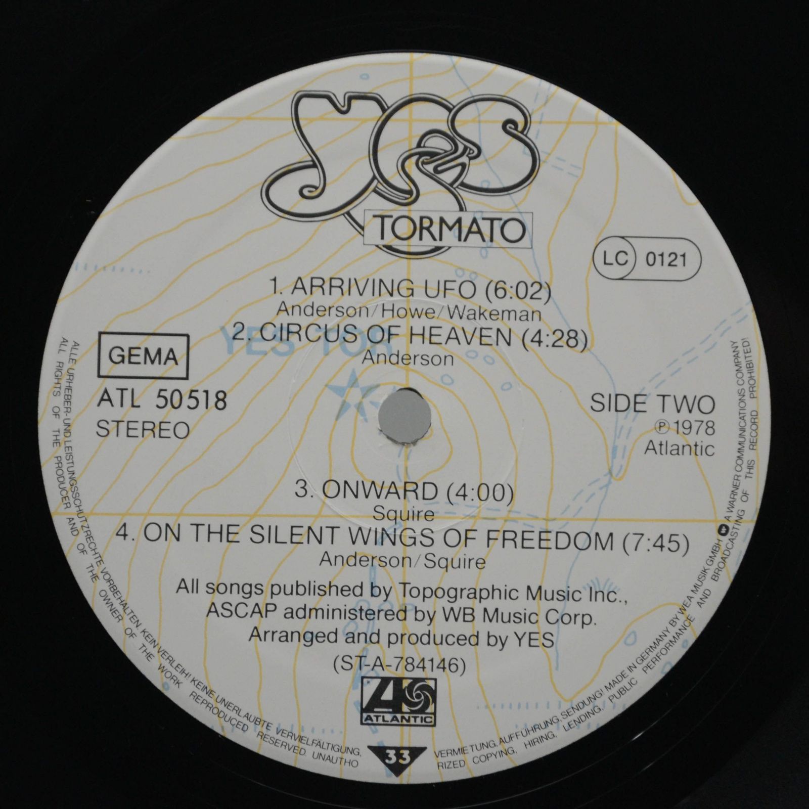 Виниловая пластинка Yes — Tormato, 1978
