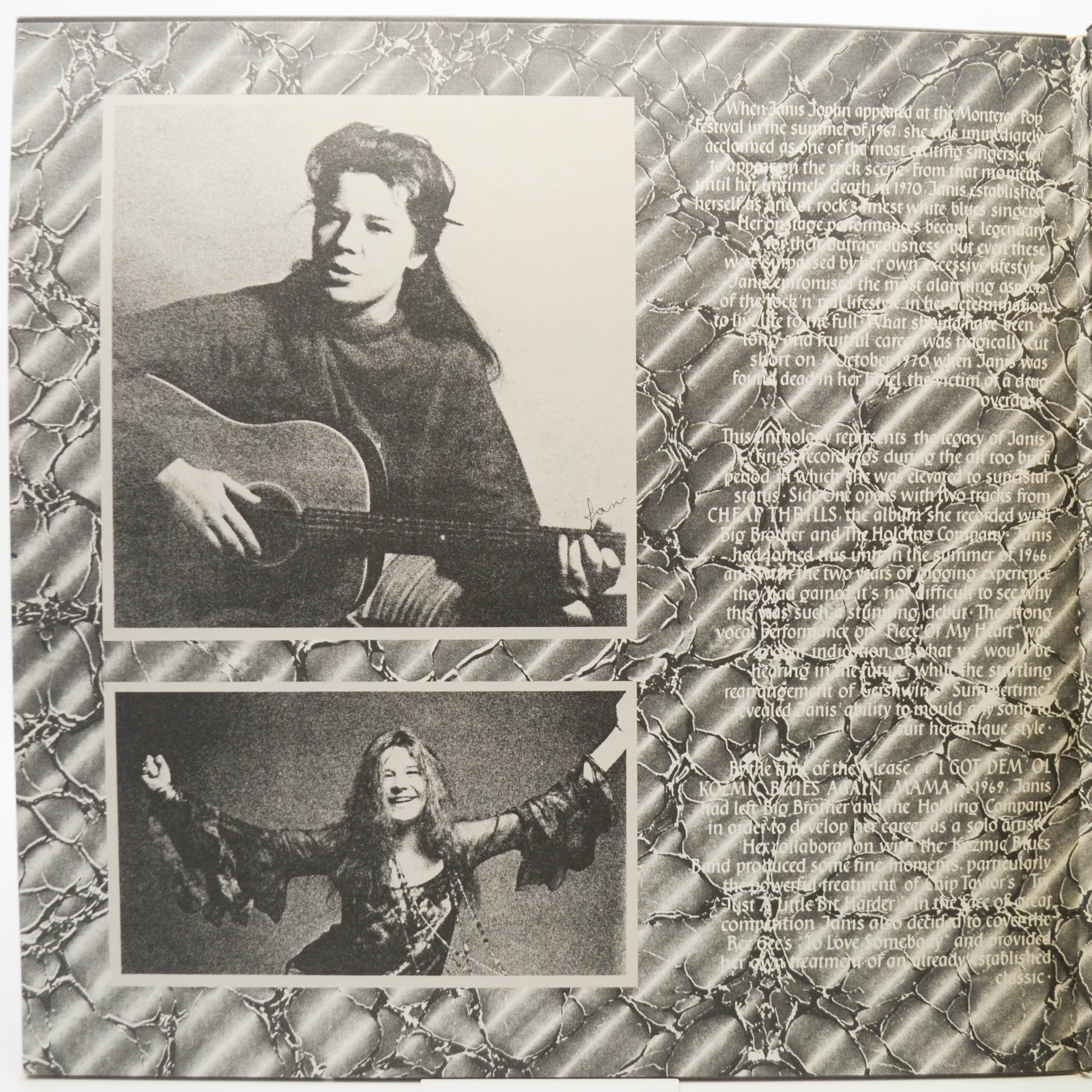 Janis Joplin — Anthology (2LP), 1980