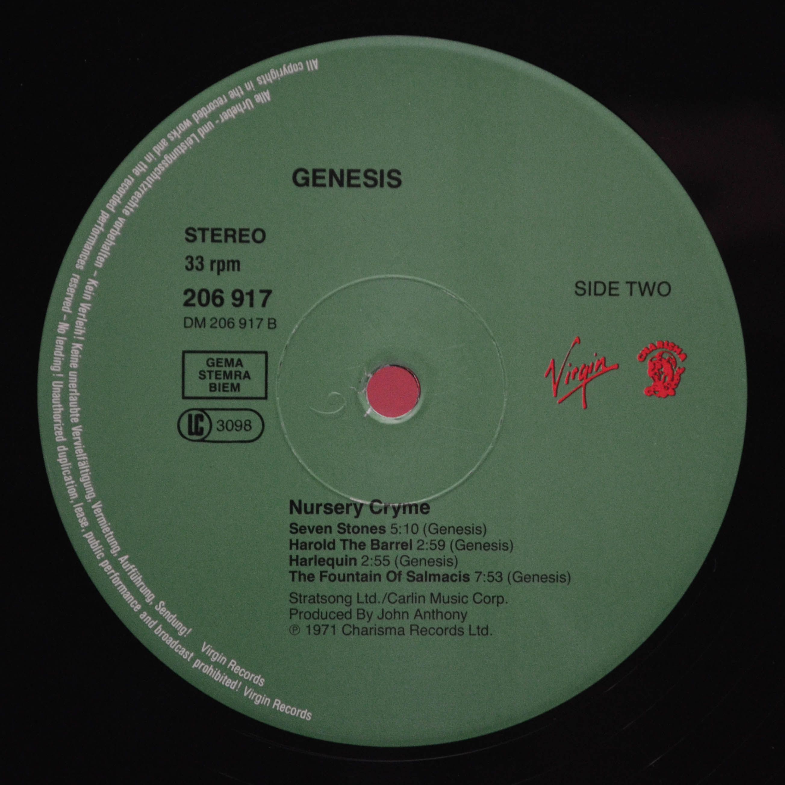 Genesis — Nursery Cryme, 1971