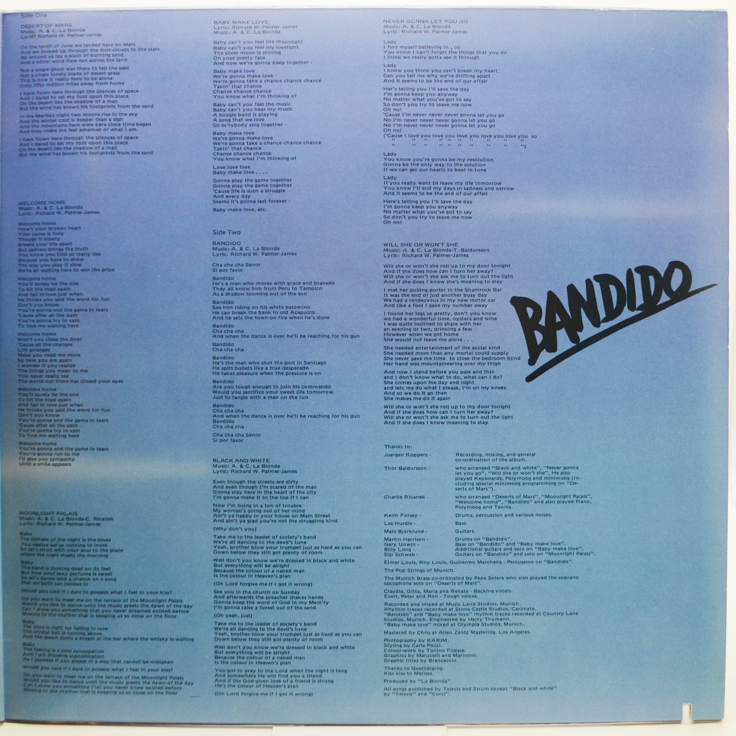La Bionda — Bandido, 1979