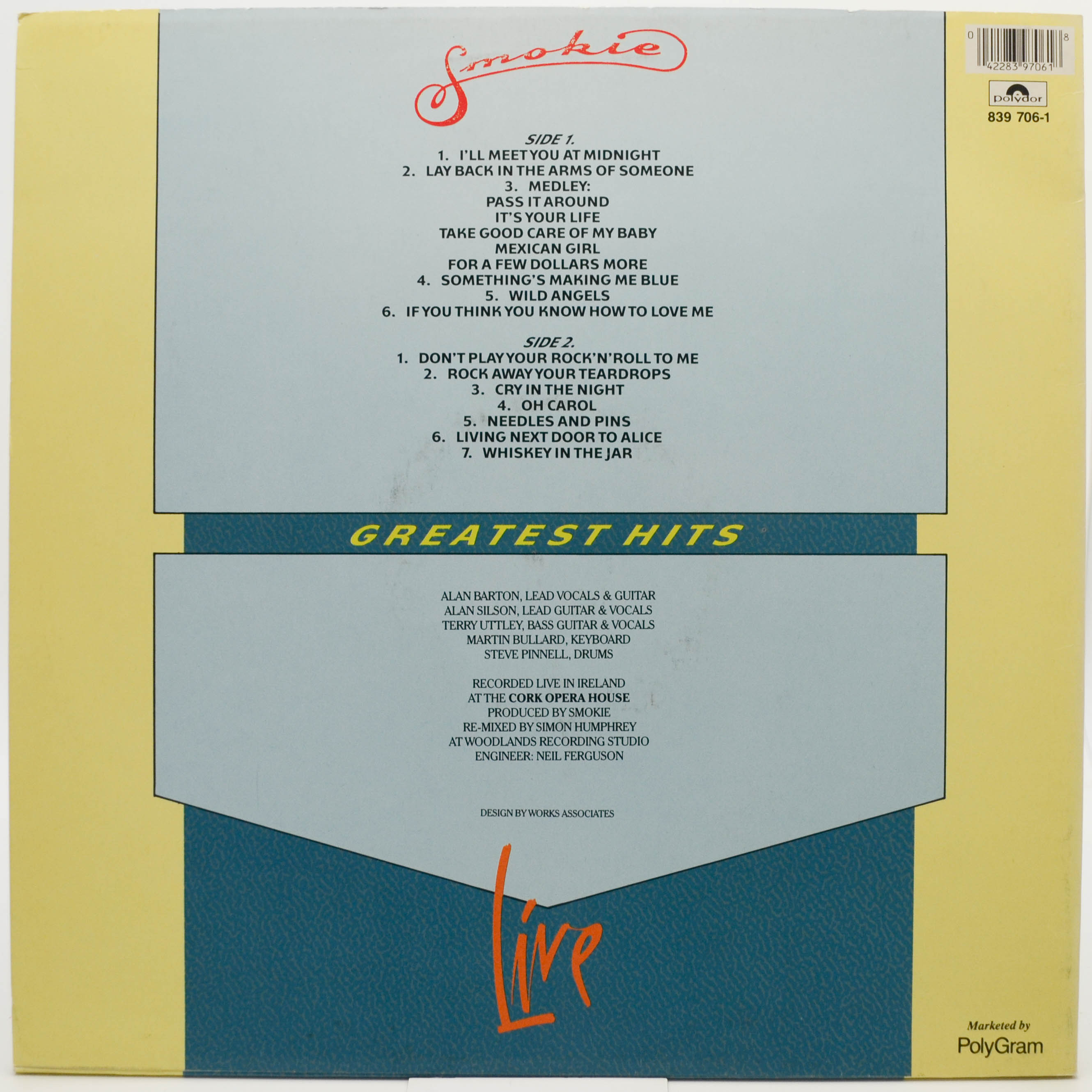 Smokie — Greatest Hits Live, 1989