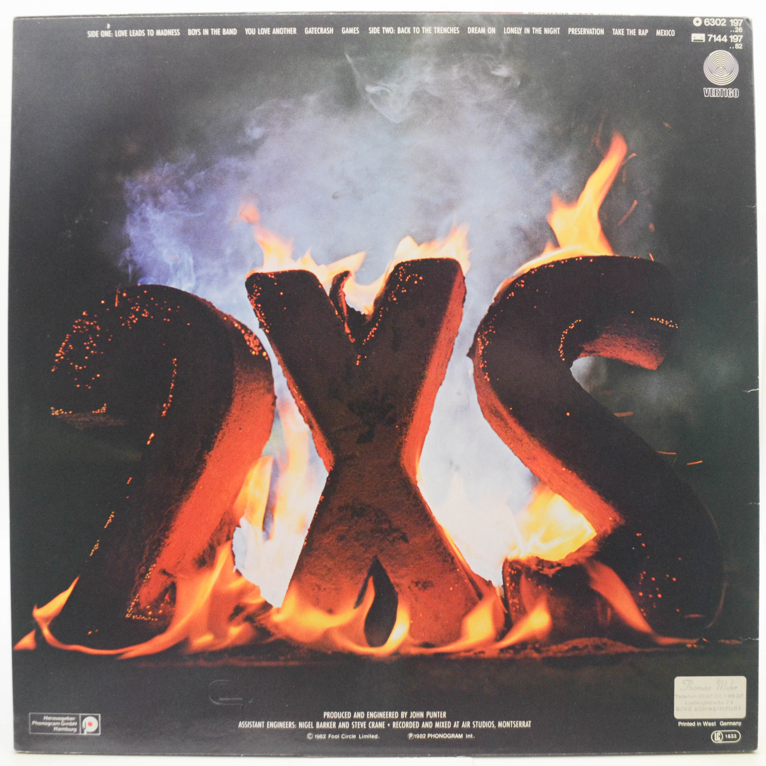 Nazareth — 2XS, 1982