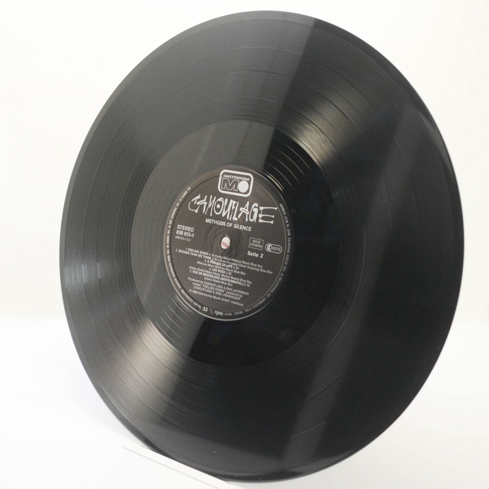 Camouflage — Methods Of Silence, 1989