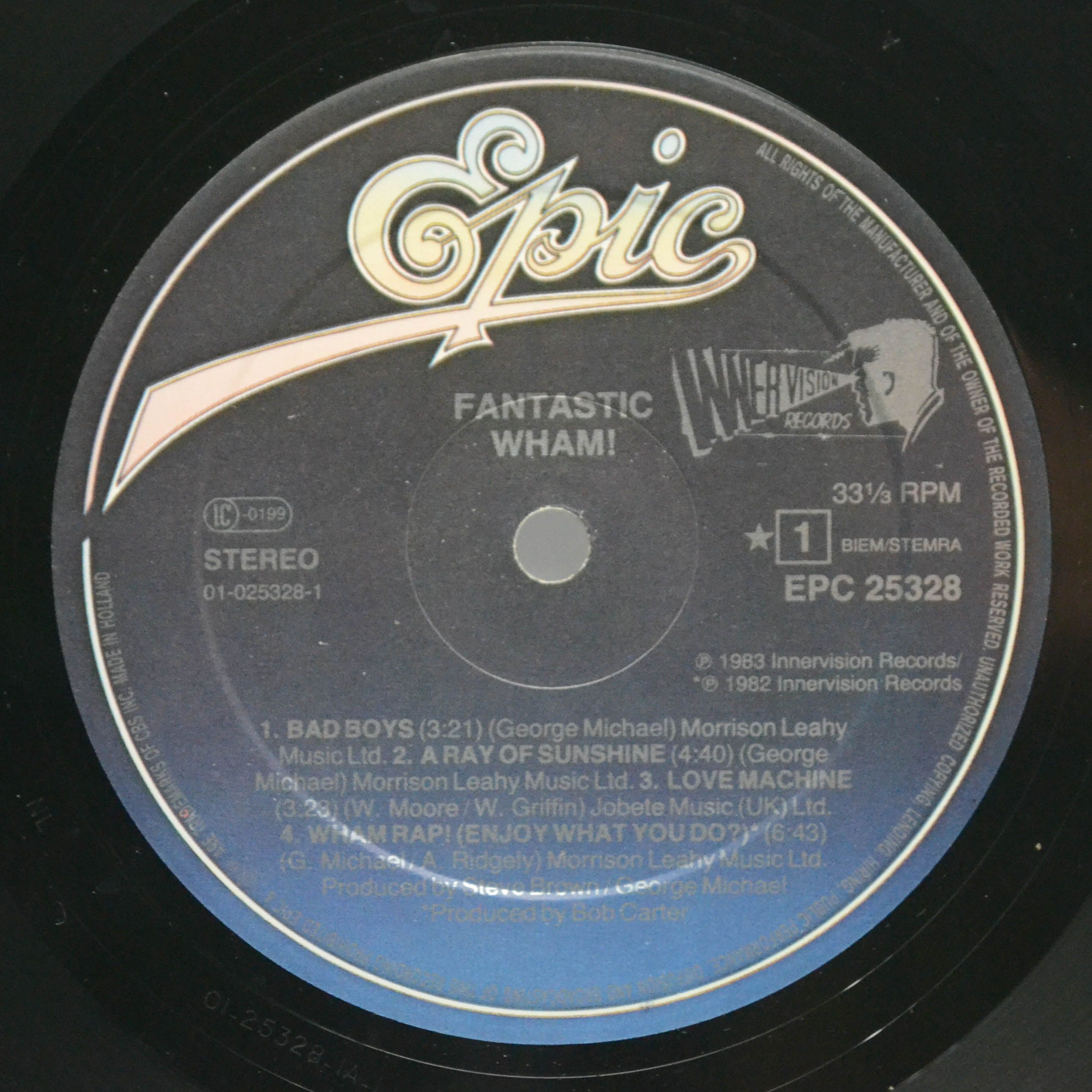 Виниловая пластинка Wham! — Fantastic, 1983
