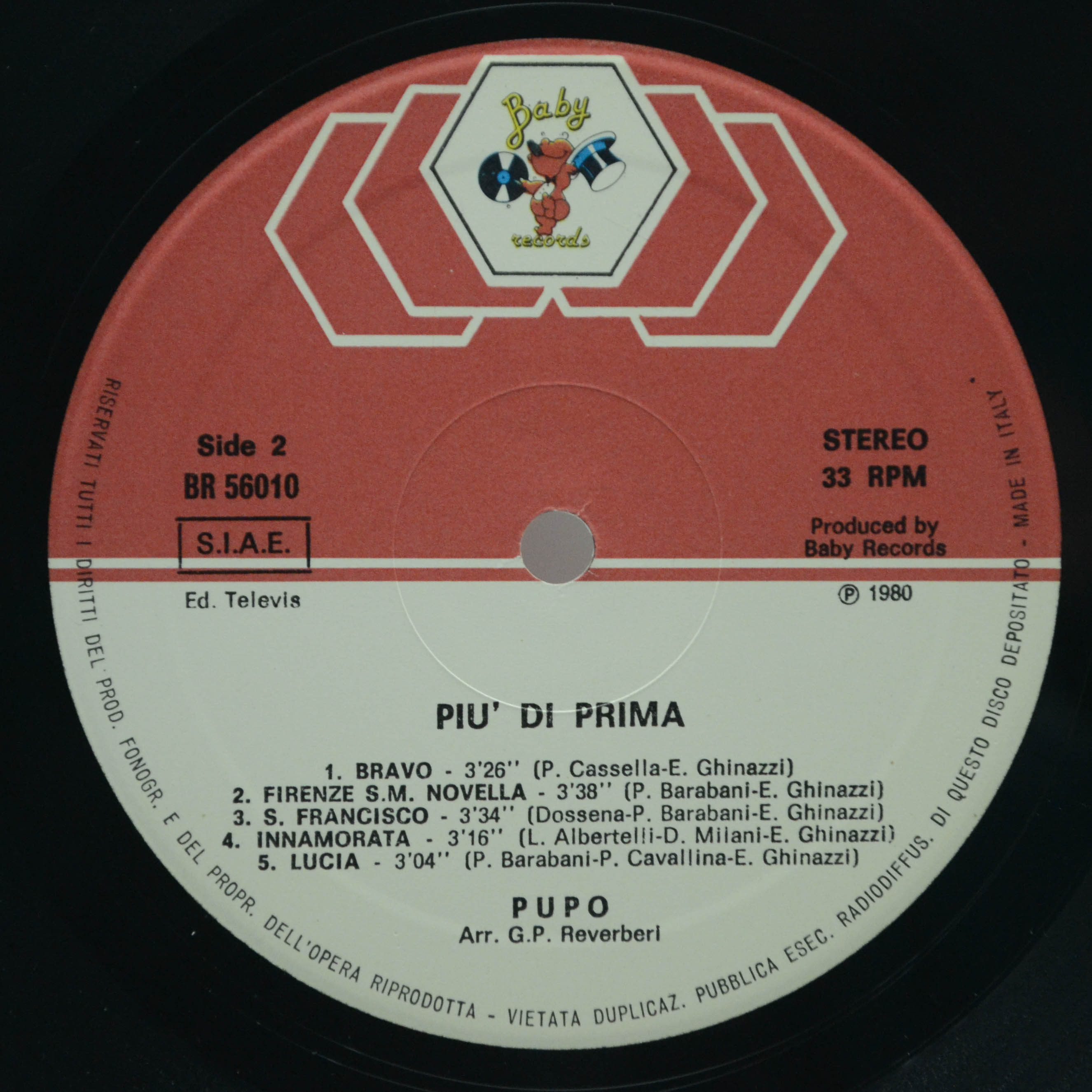 Pupo — Più Di Prima (1-st, Italy), 1980