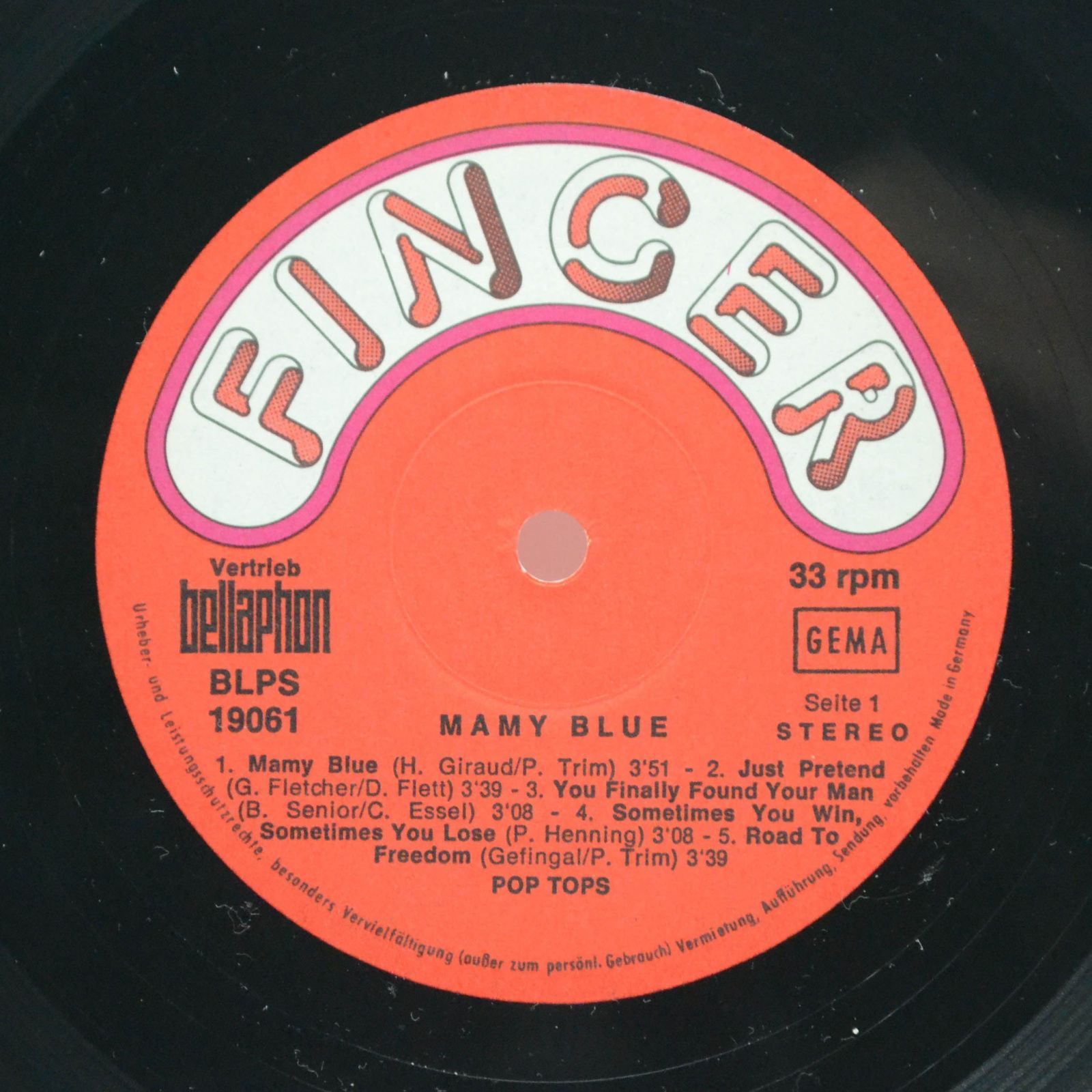 Виниловая пластинка Pop Tops — Mamy Blue, 1971