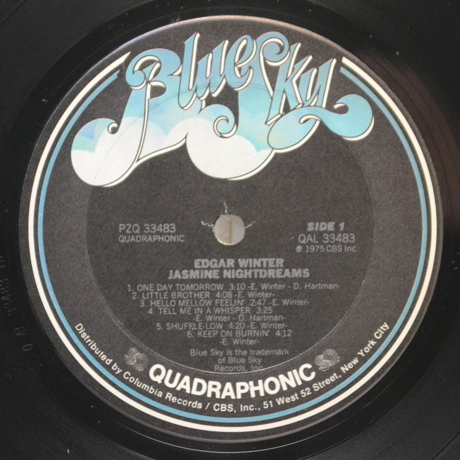 Виниловая пластинка Edgar Winter — Jasmine Nightdreams (USA, Quadra), 1975