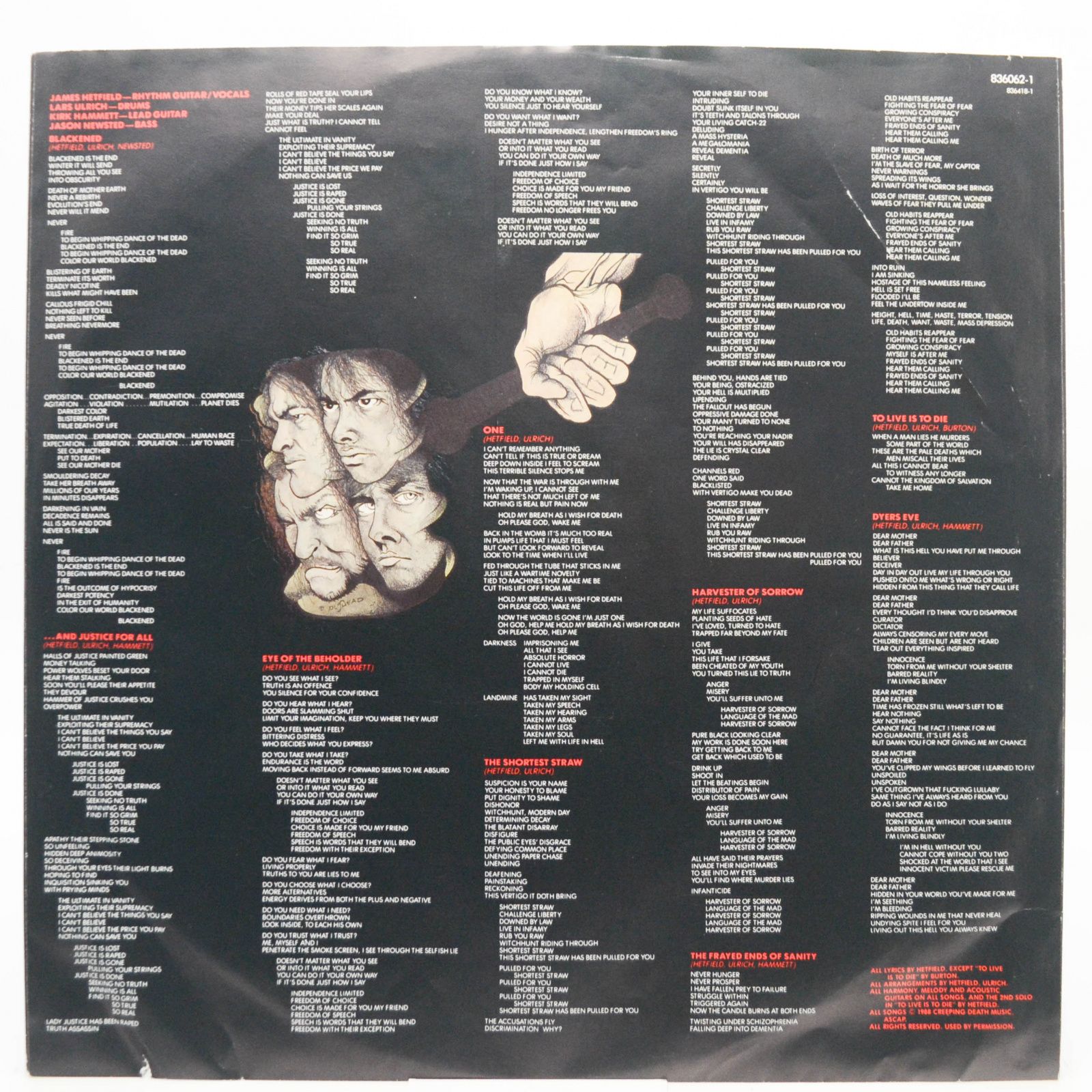 Metallica — ...And Justice For All (2LP), 1988