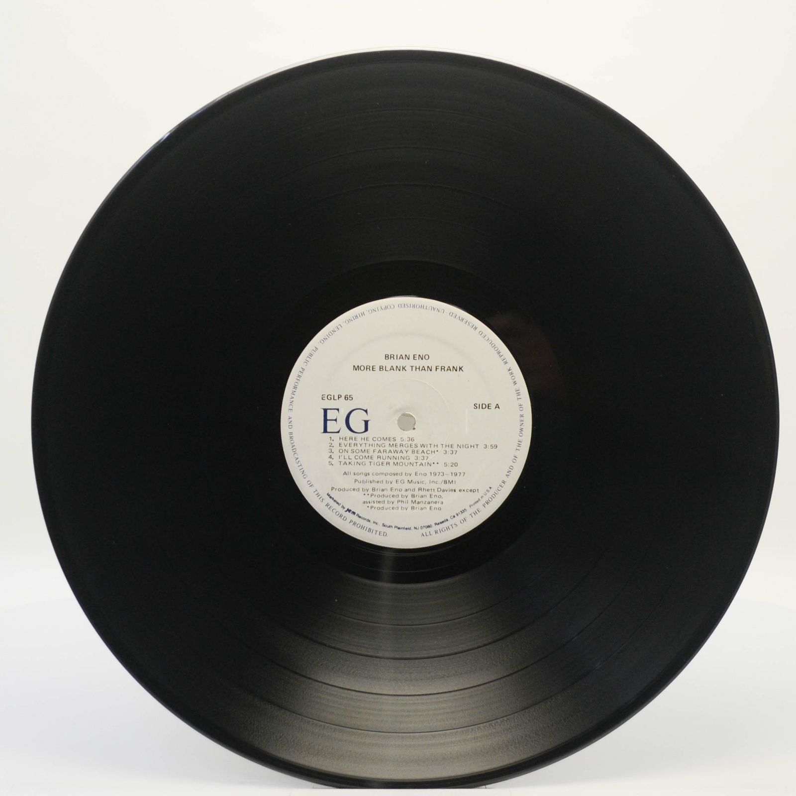 Виниловая пластинка Eno — More Blank Than Frank (USA), 1986