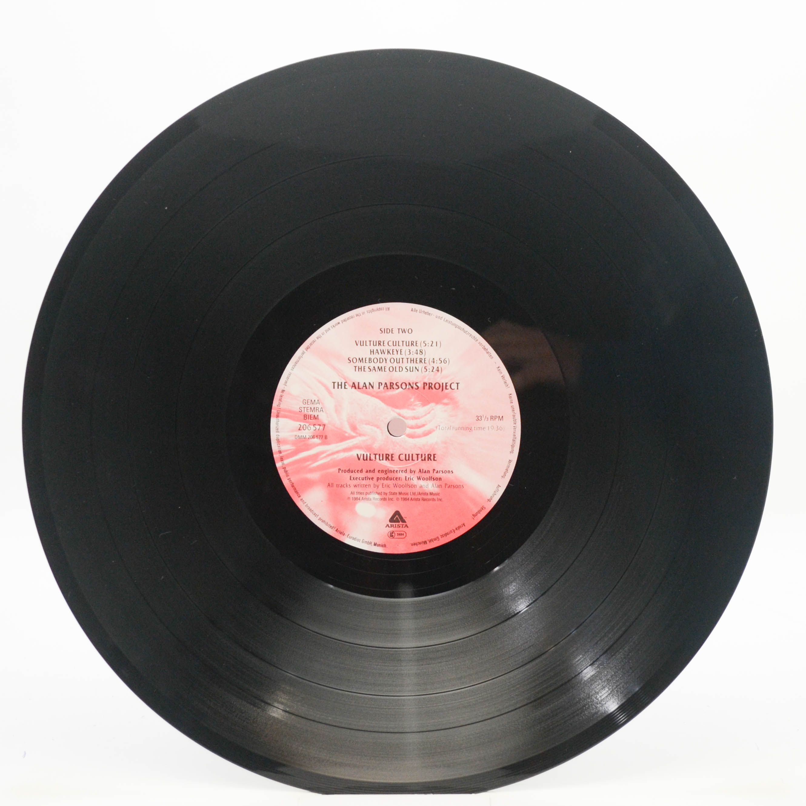 Виниловая пластинка Alan Parsons Project — Vulture Culture, 1985