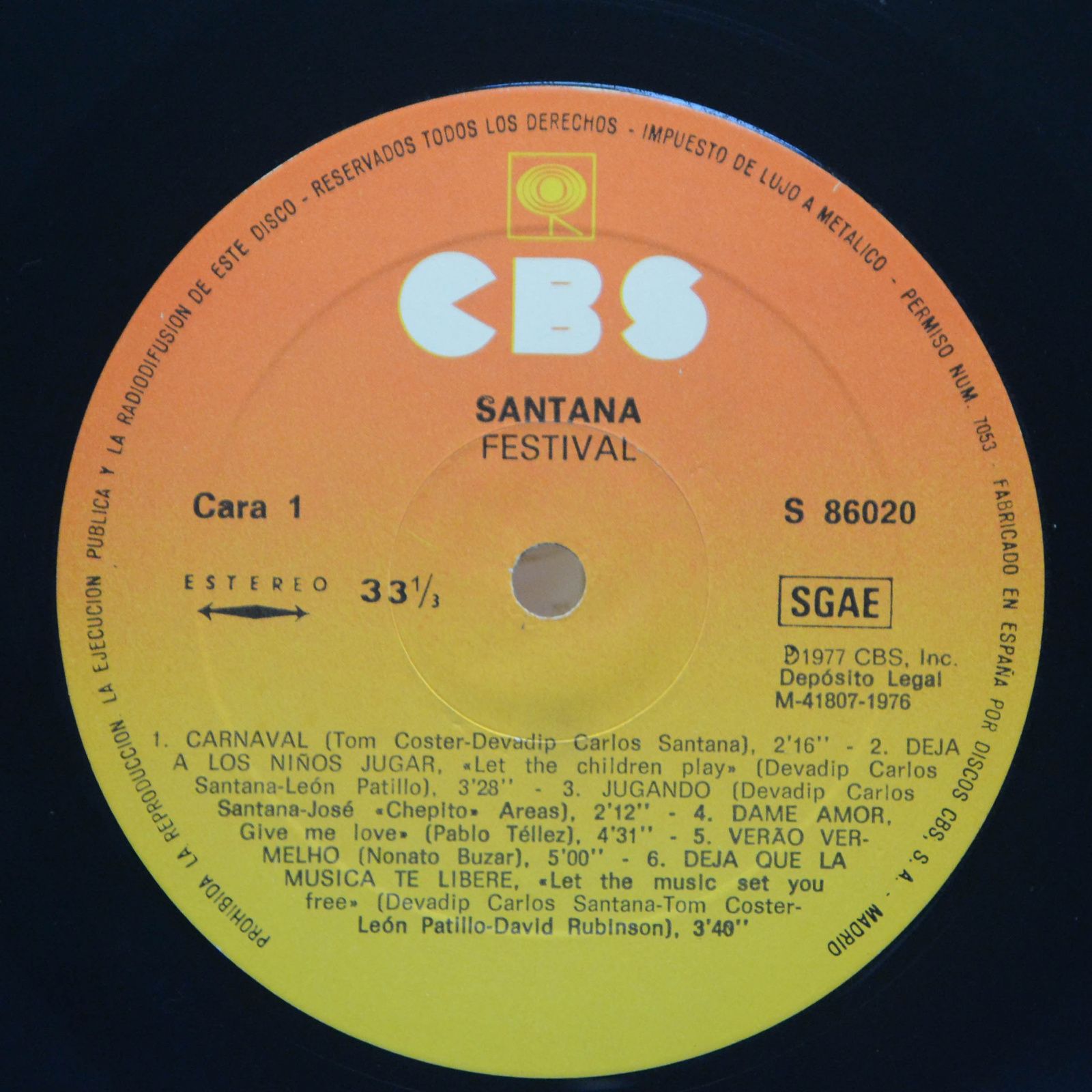 Santana — Festivál, 1976