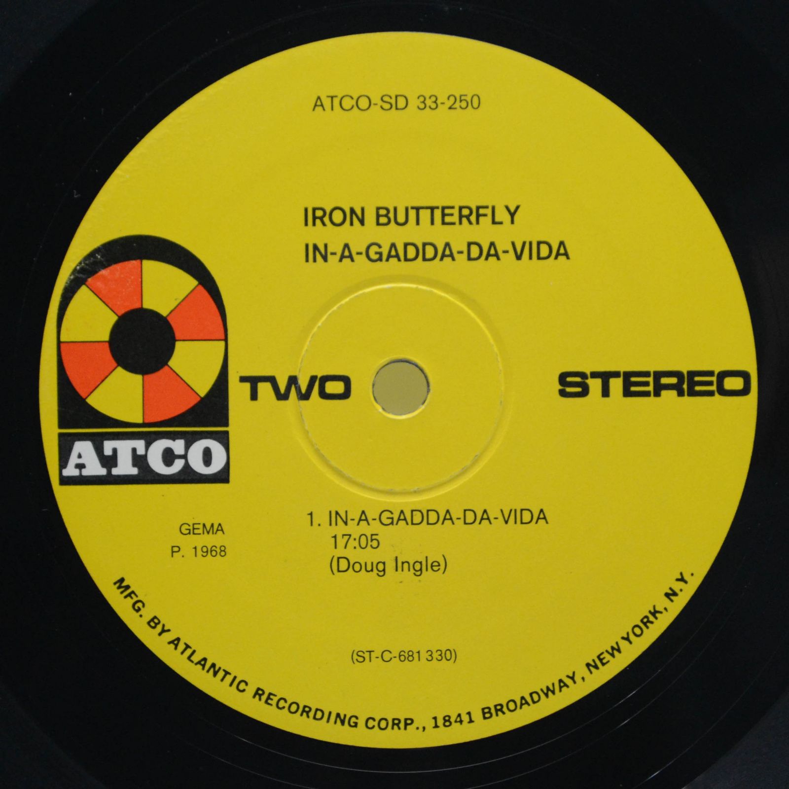 Iron Butterfly — In-A-Gadda-Da-Vida, 1968