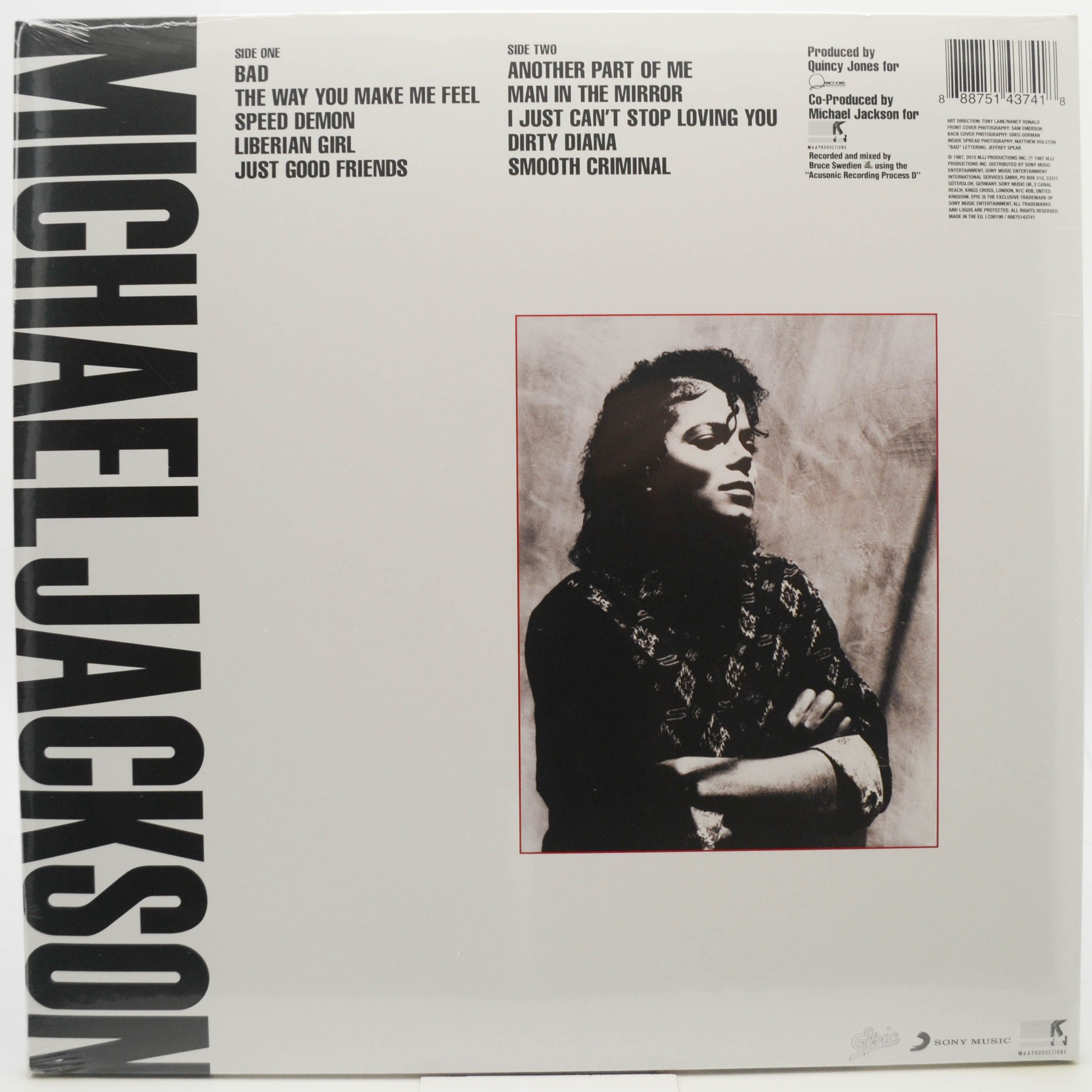 Виниловая пластинка Michael Jackson — Bad, 1987