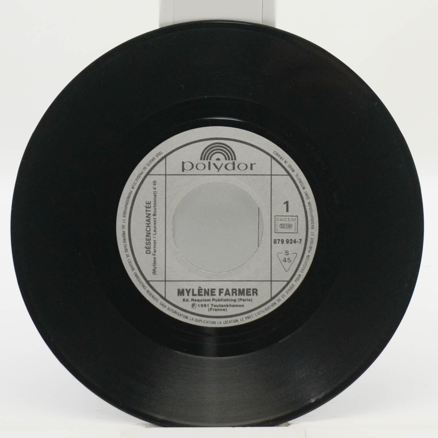 Виниловая пластинка Mylene Farmer — Désenchantée (7", France), 1991