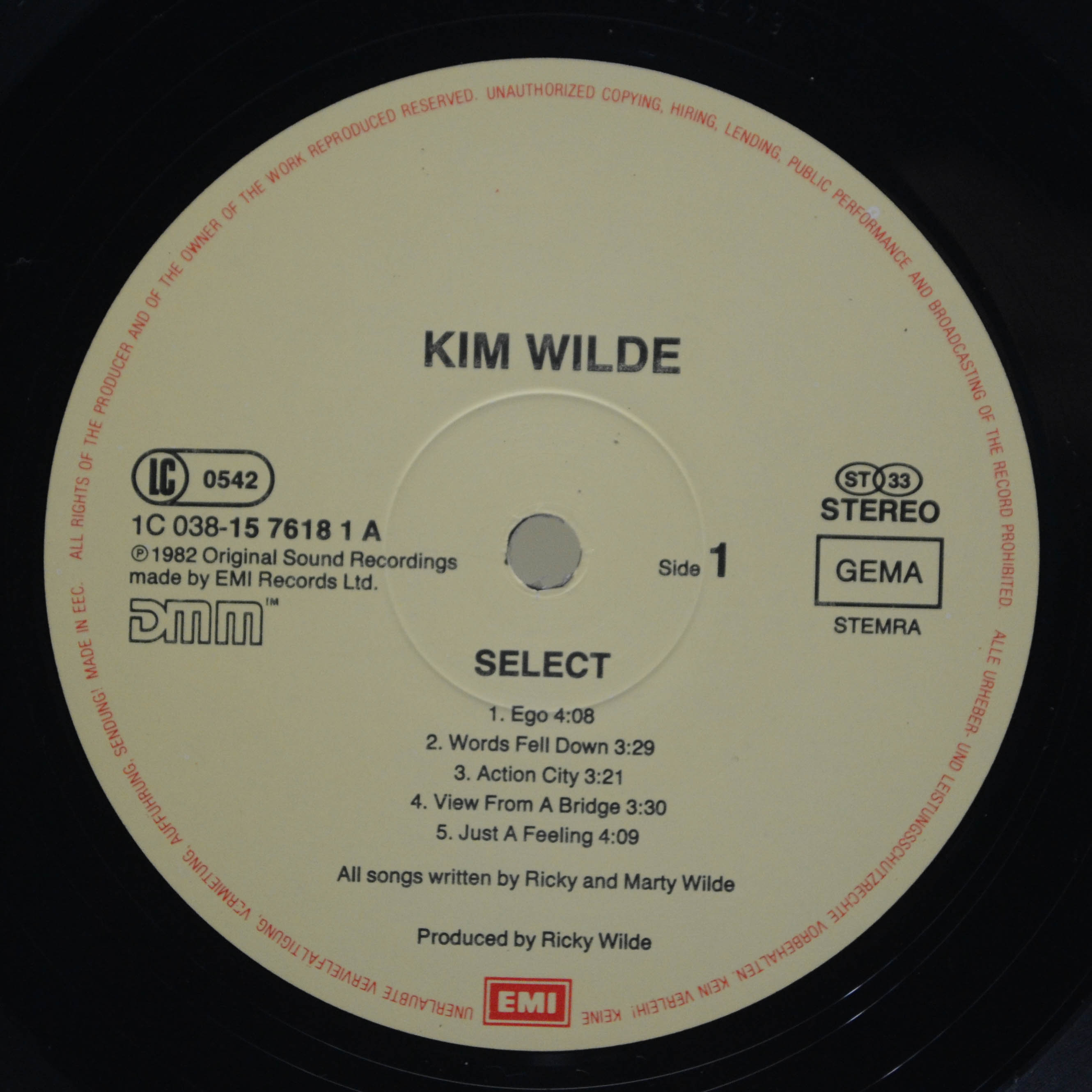 Kim Wilde — Select, 1982