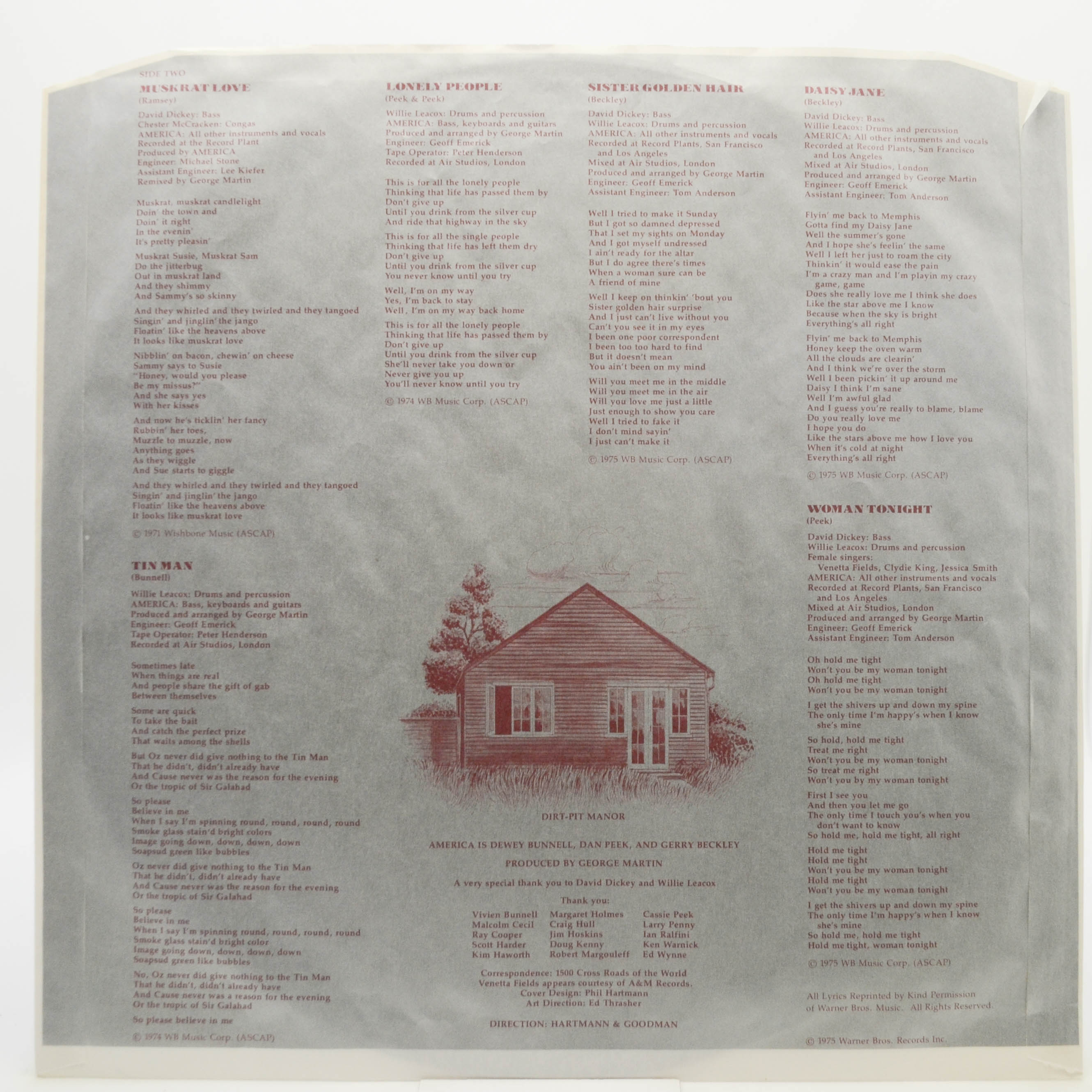 Виниловая пластинка America — History · America's Greatest Hits, 1975
