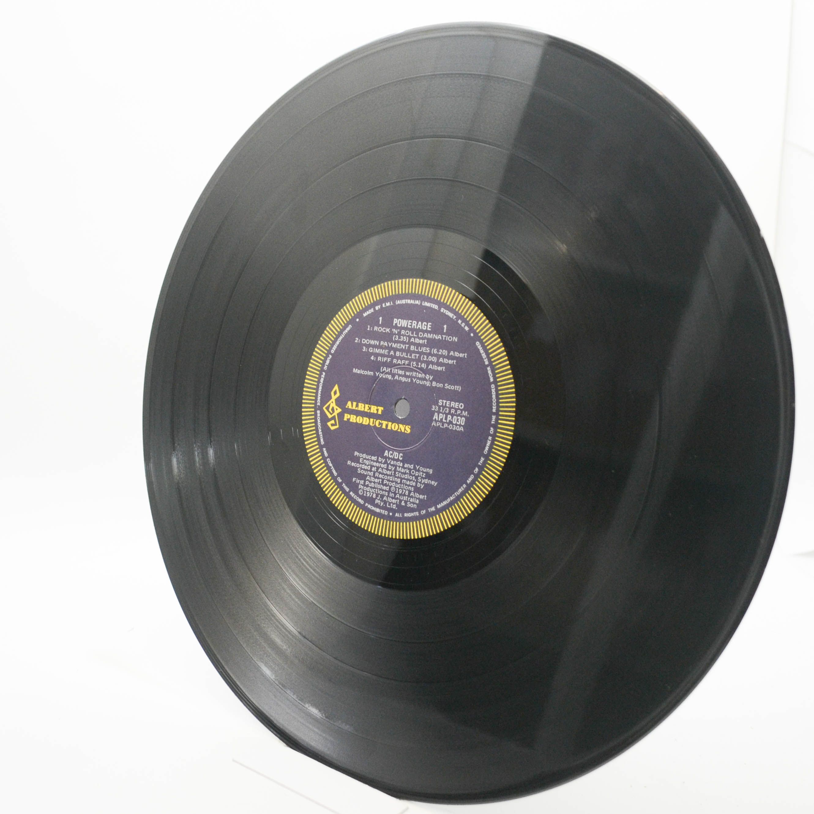 Виниловая пластинка AC/DC — Powerage (1-st, Australia), 1978