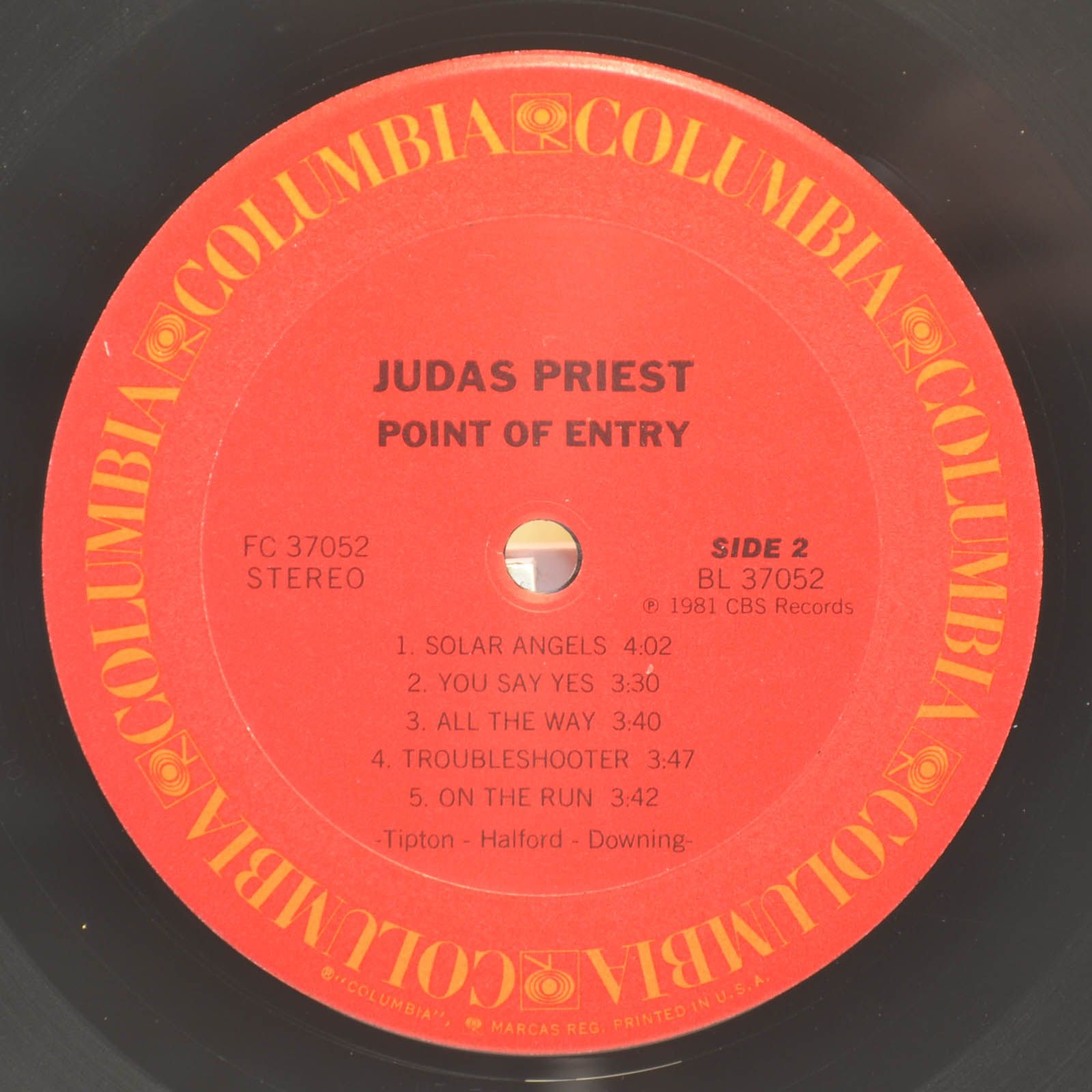 Виниловая пластинка Judas Priest — Point Of Entry (USA), 1981