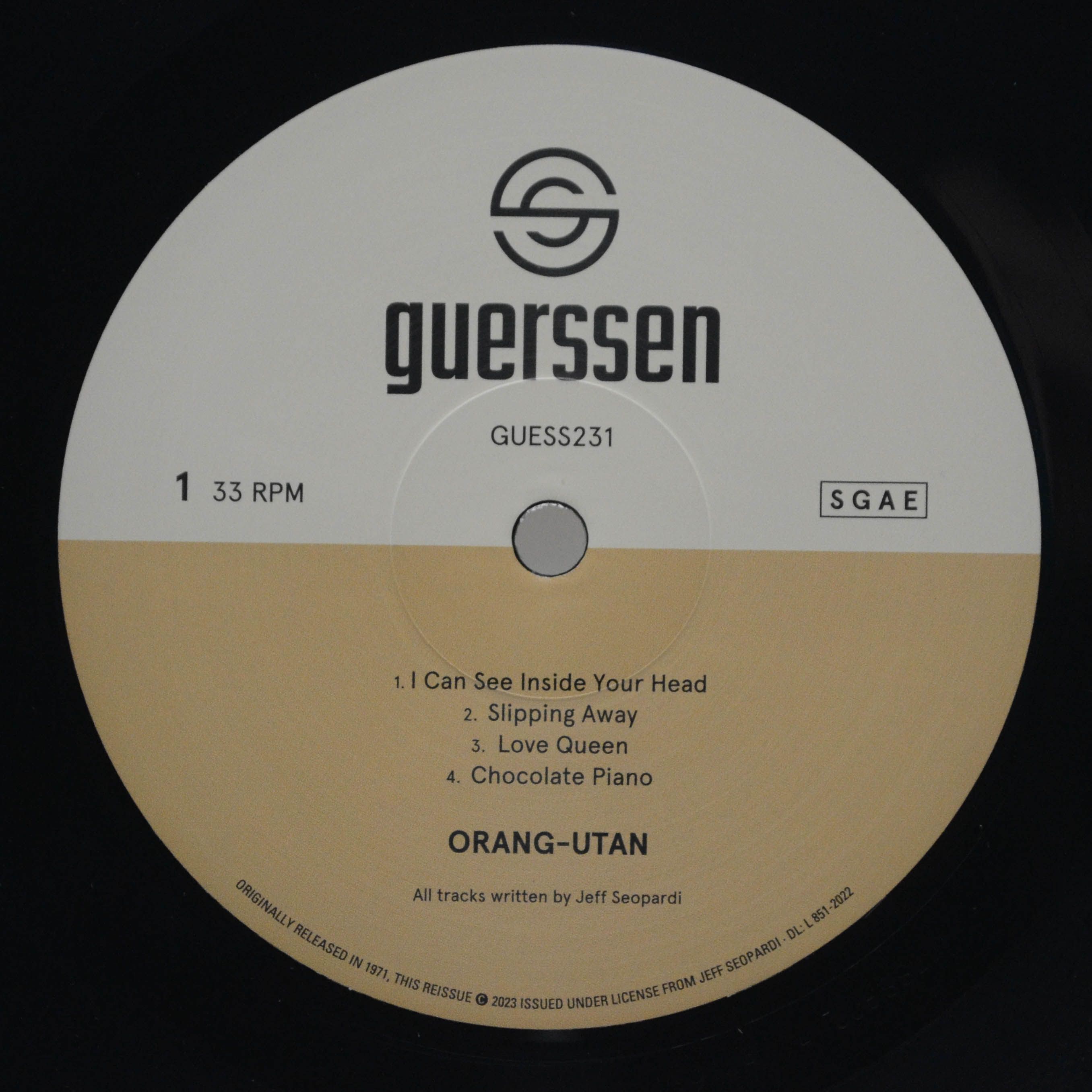 Виниловая пластинка Orang-Utan — Orang-Utan, 1971