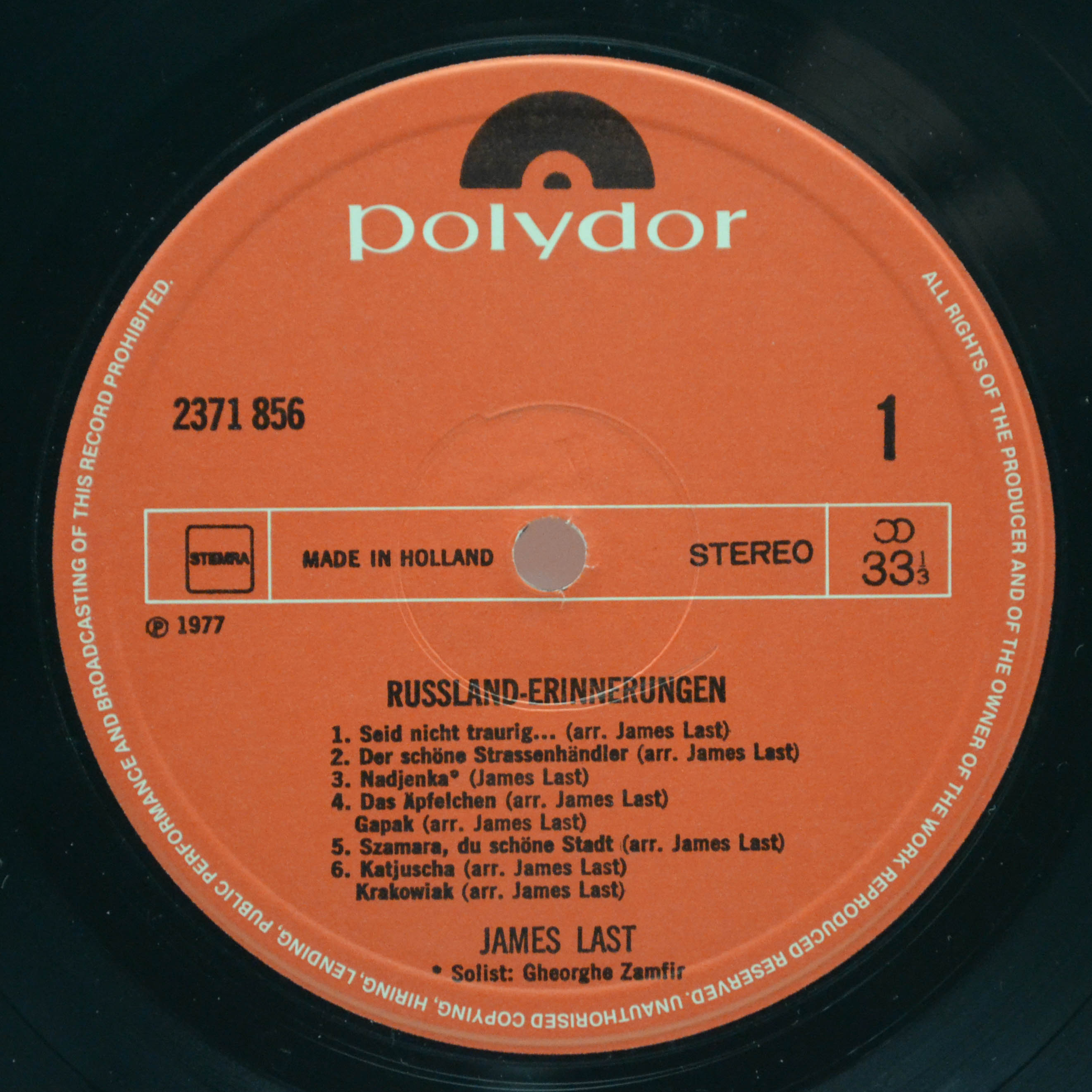 James Last — Russland Erinnerungen, 1977