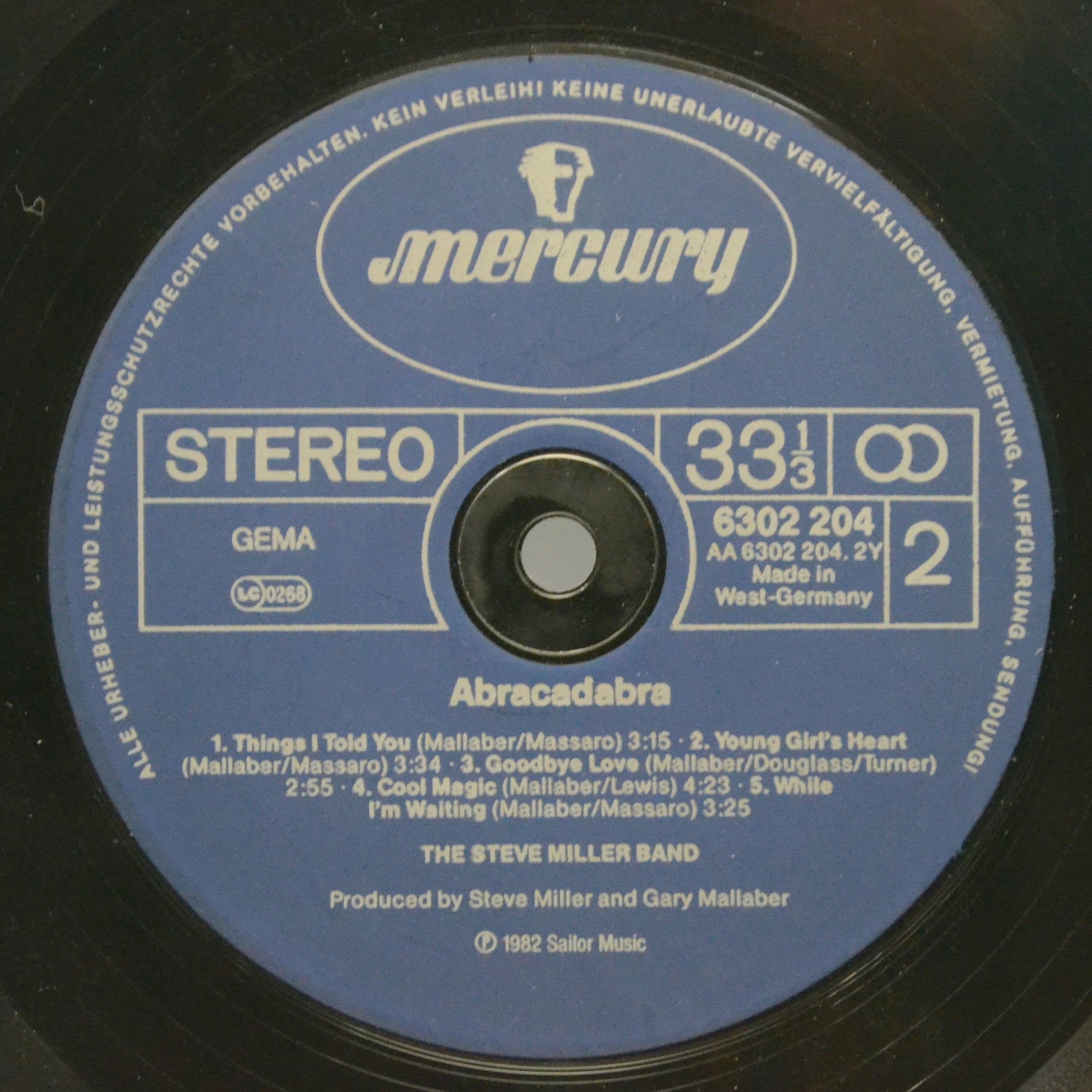 Виниловая пластинка Steve Miller Band — Abracadabra, 1982