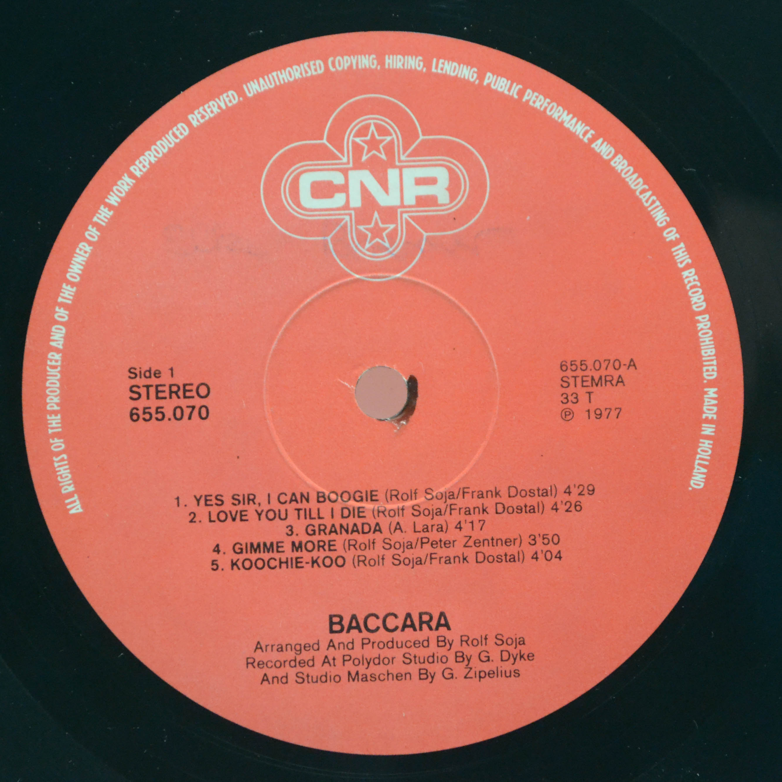 Baccara — Baccara, 1977