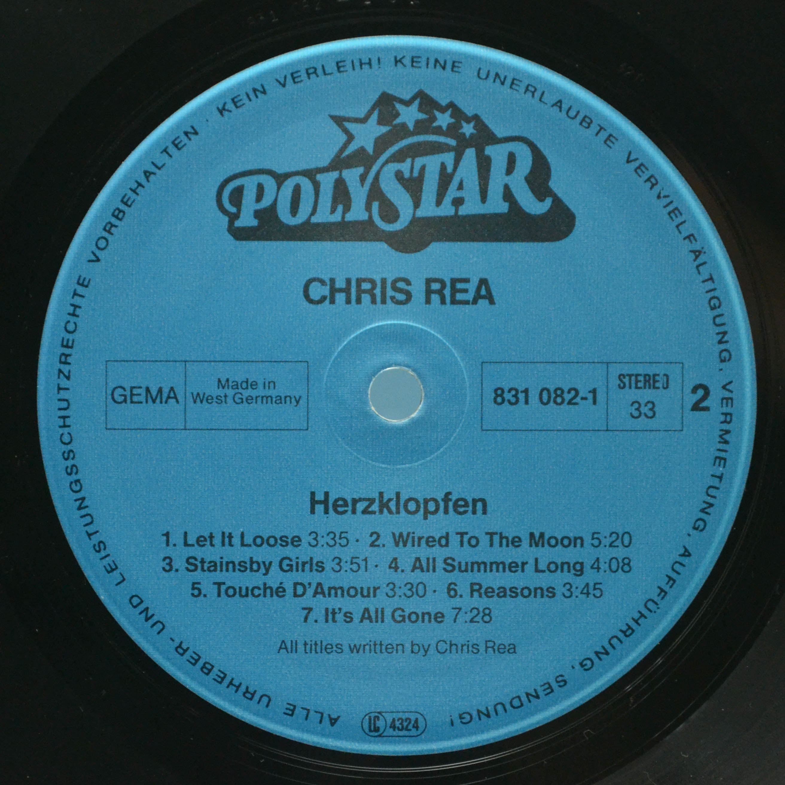 Chris Rea — Herzklopfen, 1986