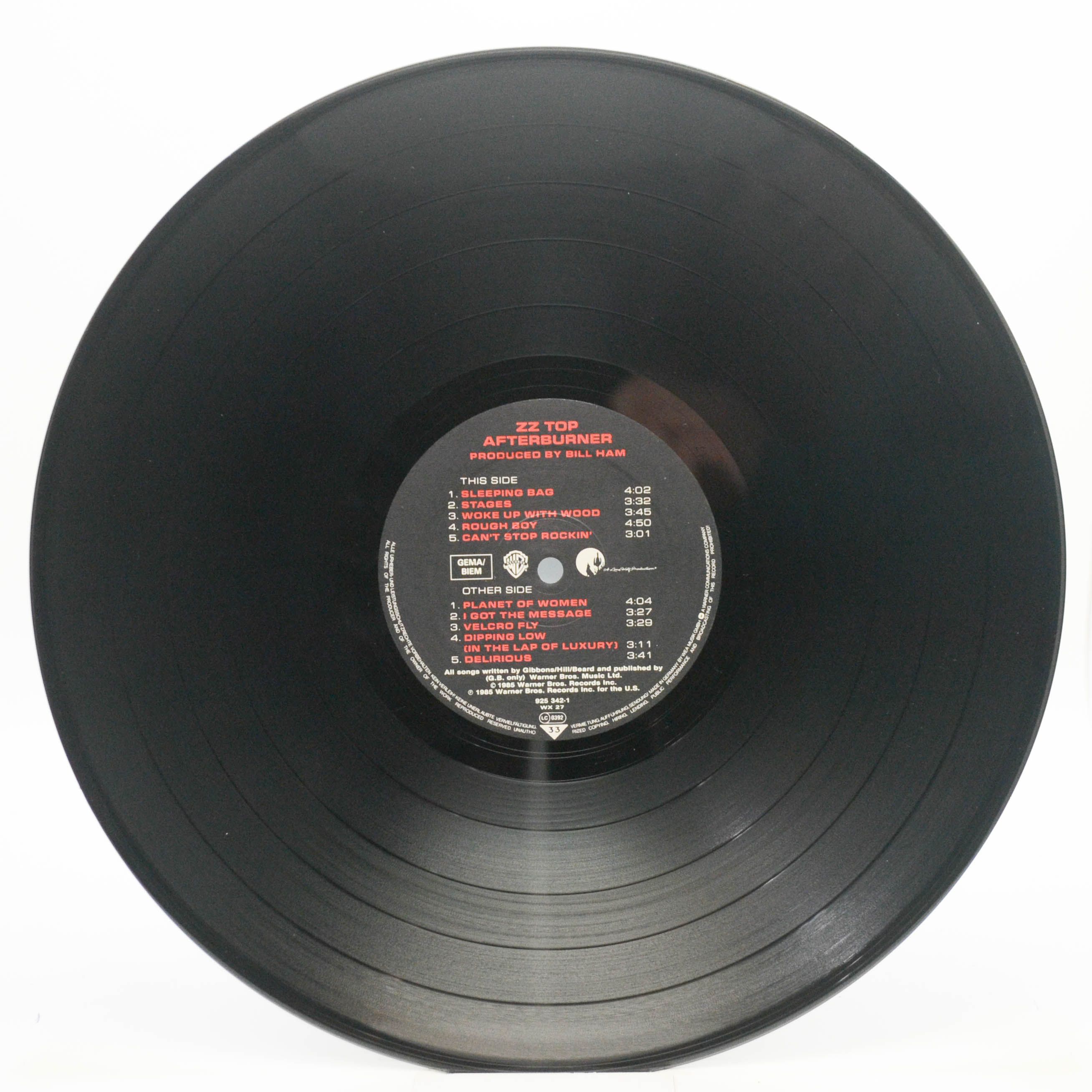 ZZ Top — Afterburner, 1985