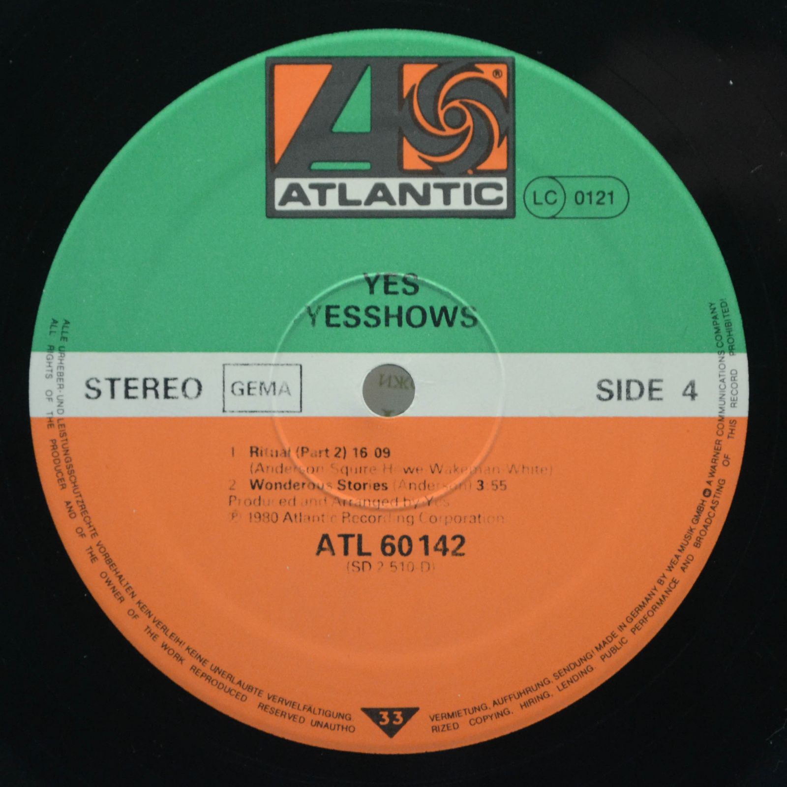 Виниловая пластинка Yes — Yesshows (2LP), 1980