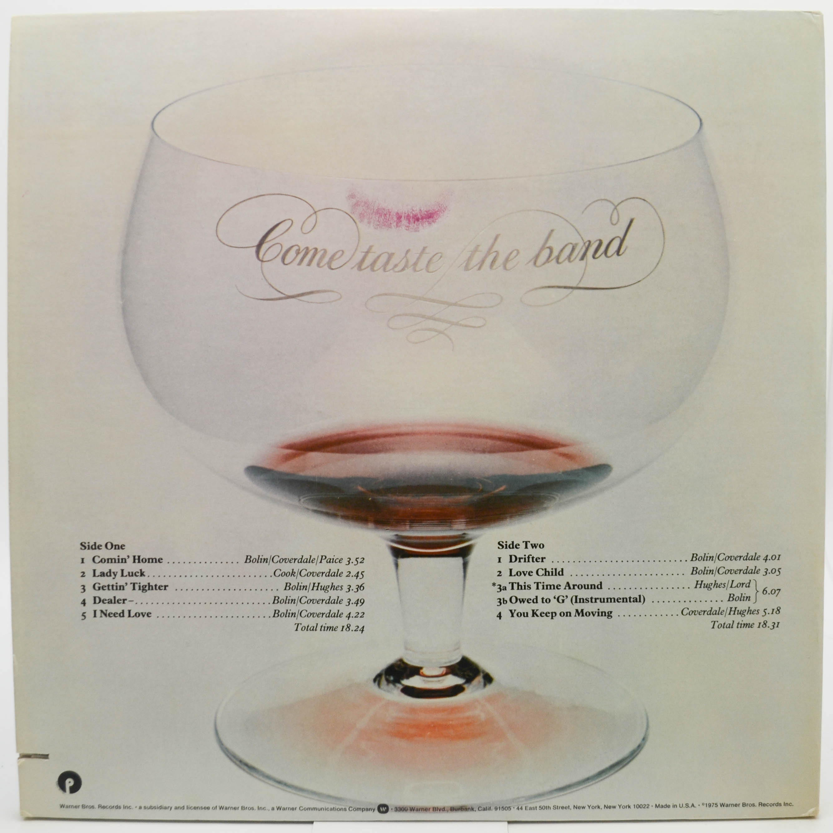 Deep Purple — Come Taste The Band (USA), 1975