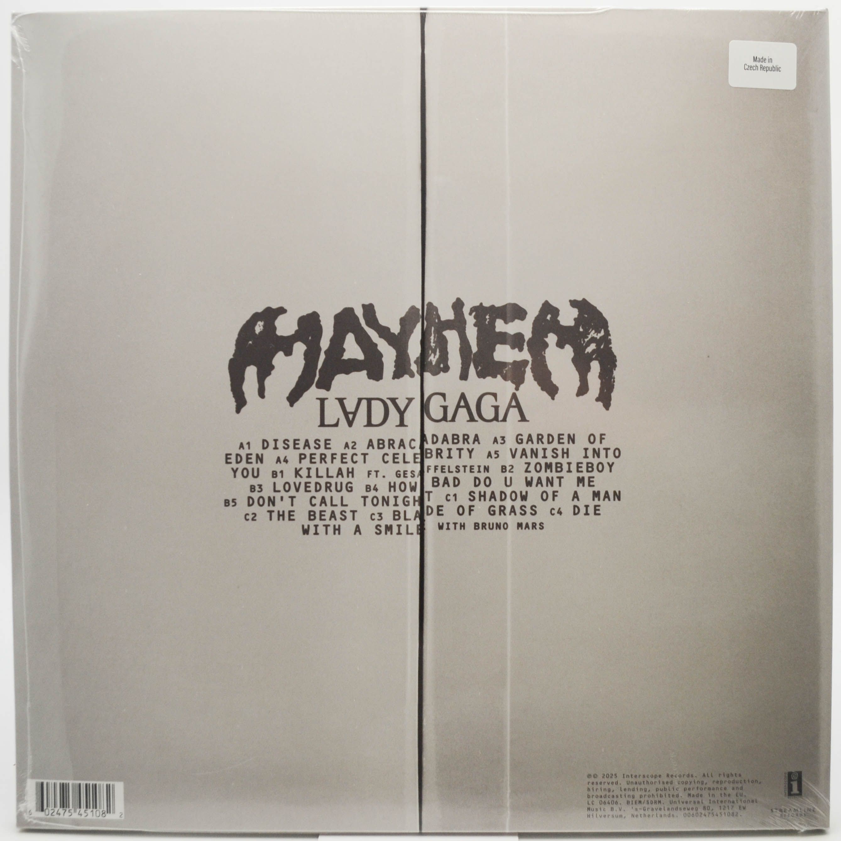 Lady Gaga — Mayhem (2LP), 2025