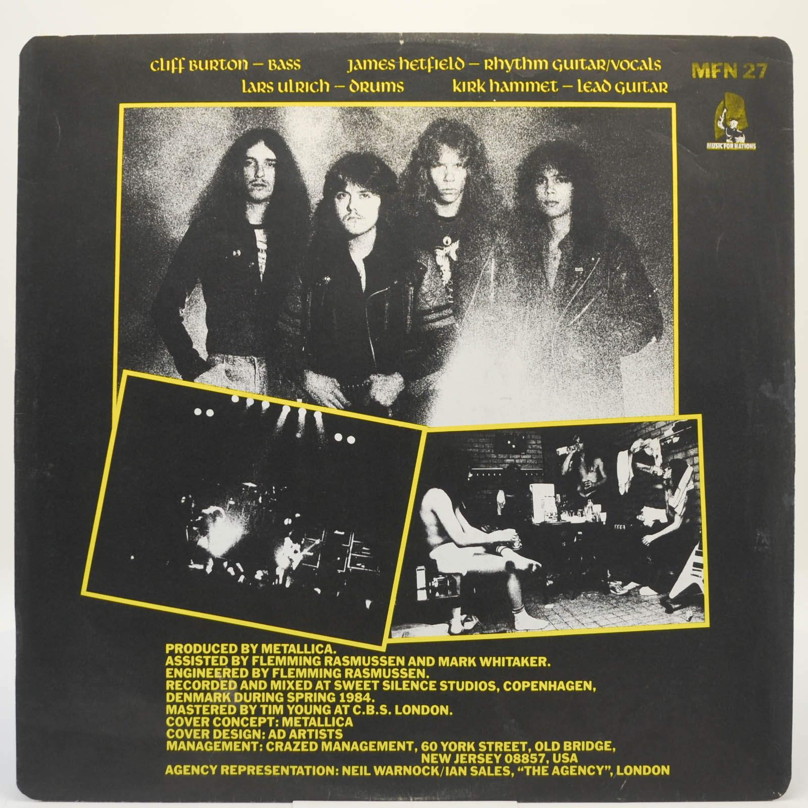 Metallica — Ride The Lightning (UK), 1984