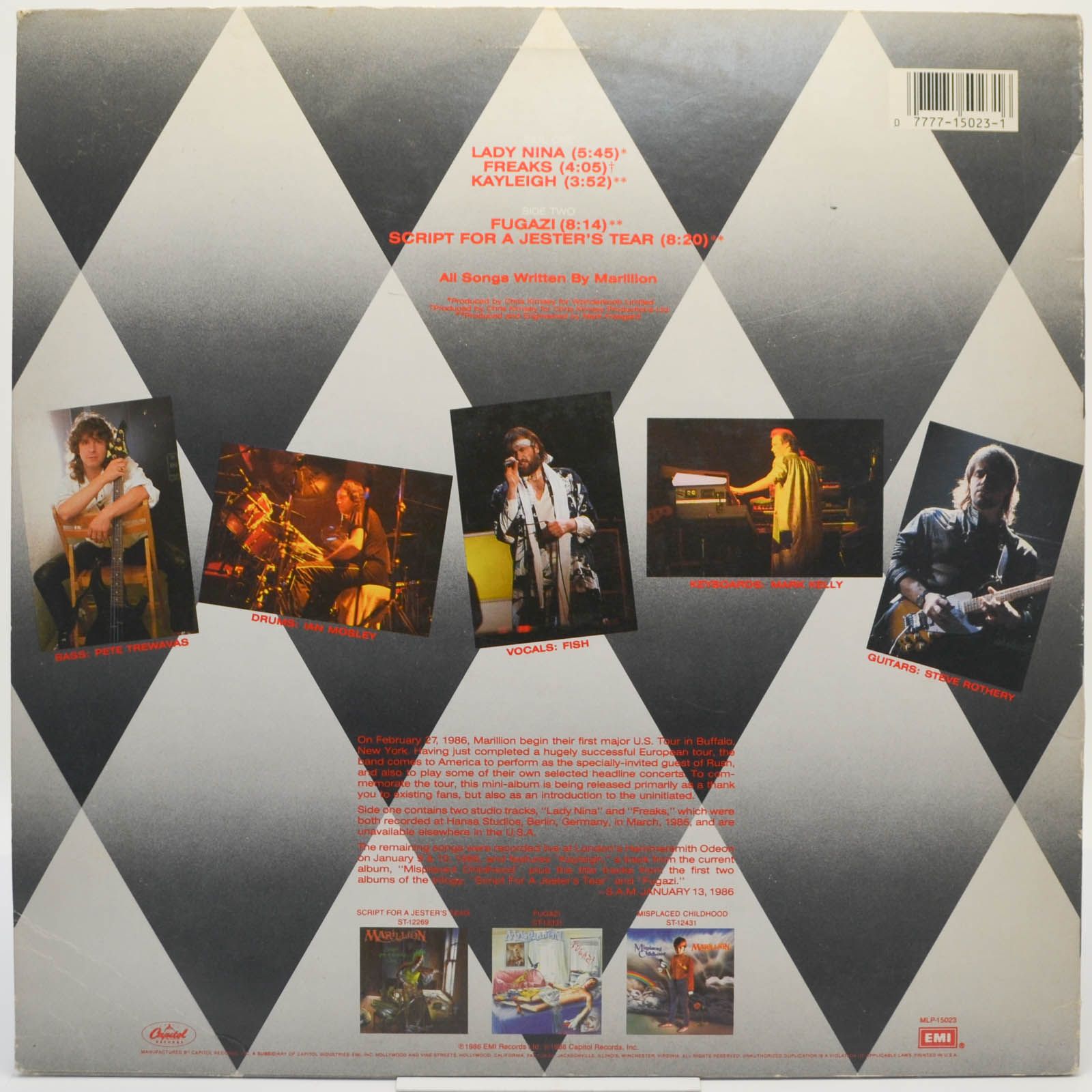 Marillion — Brief Encounter (USA), 1986