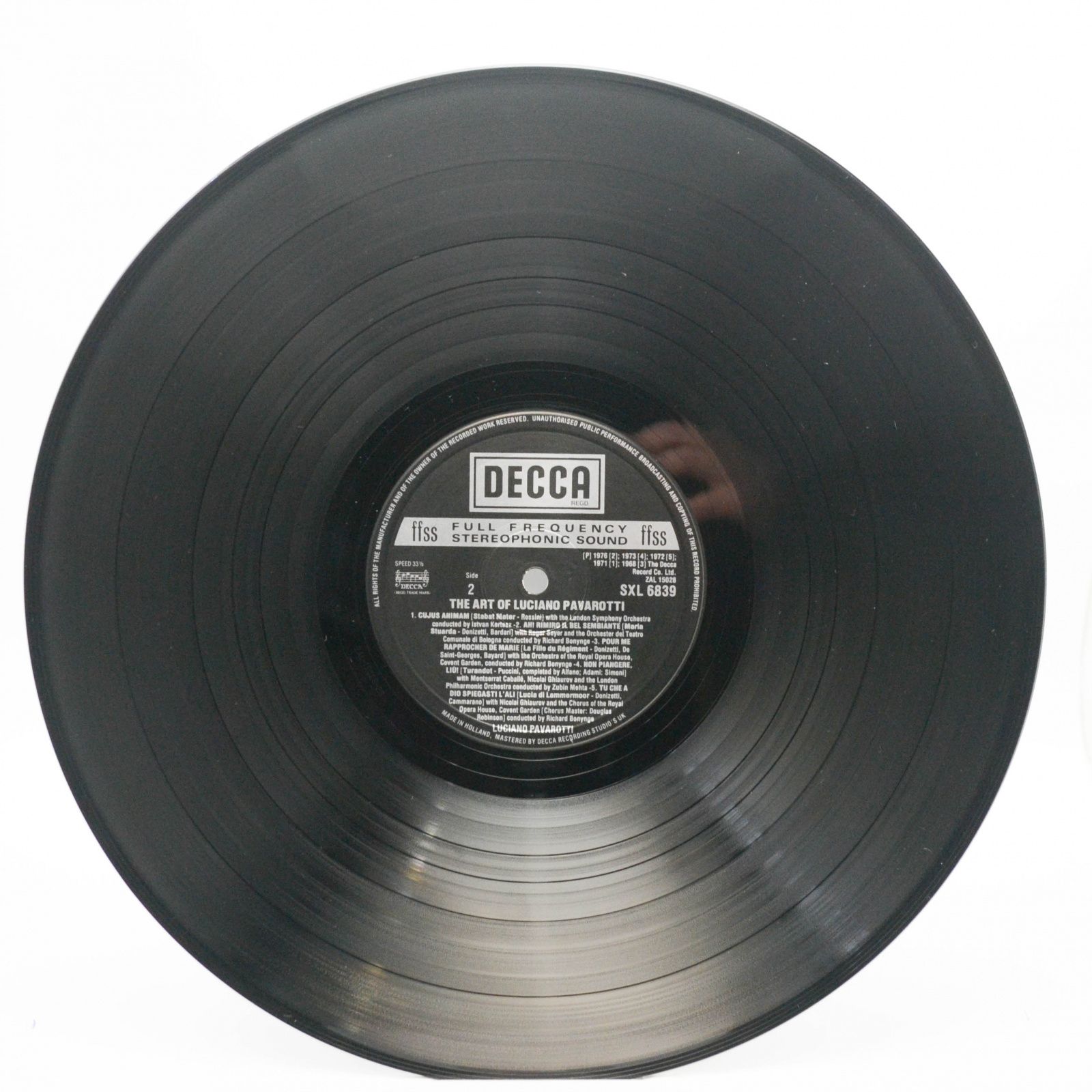 Luciano Pavarotti — The Art Of Pavarotti (UK), 1977