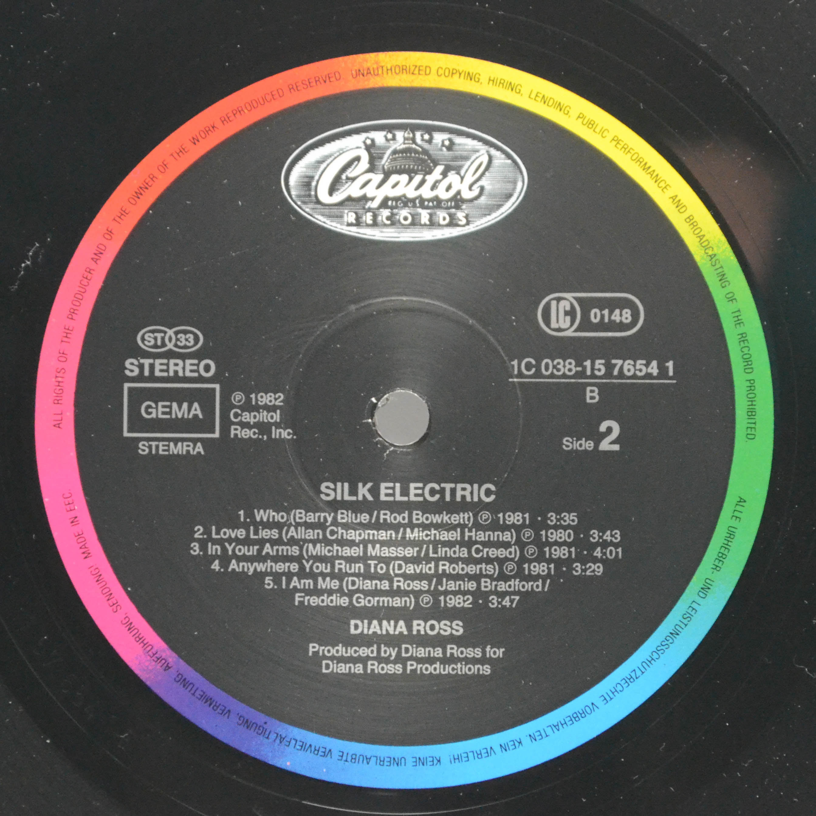 Diana Ross — Silk Electric, 1982