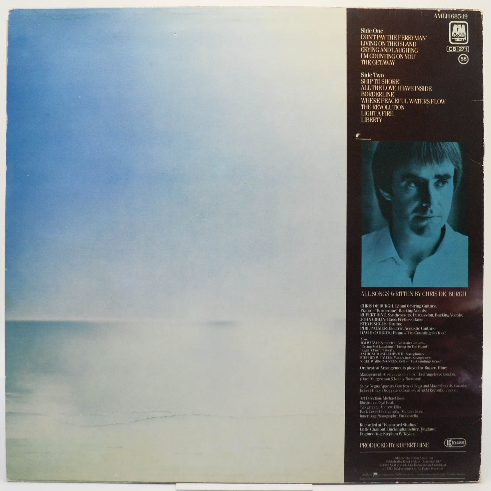 Виниловая пластинка Chris de Burgh — The Getaway, 1982