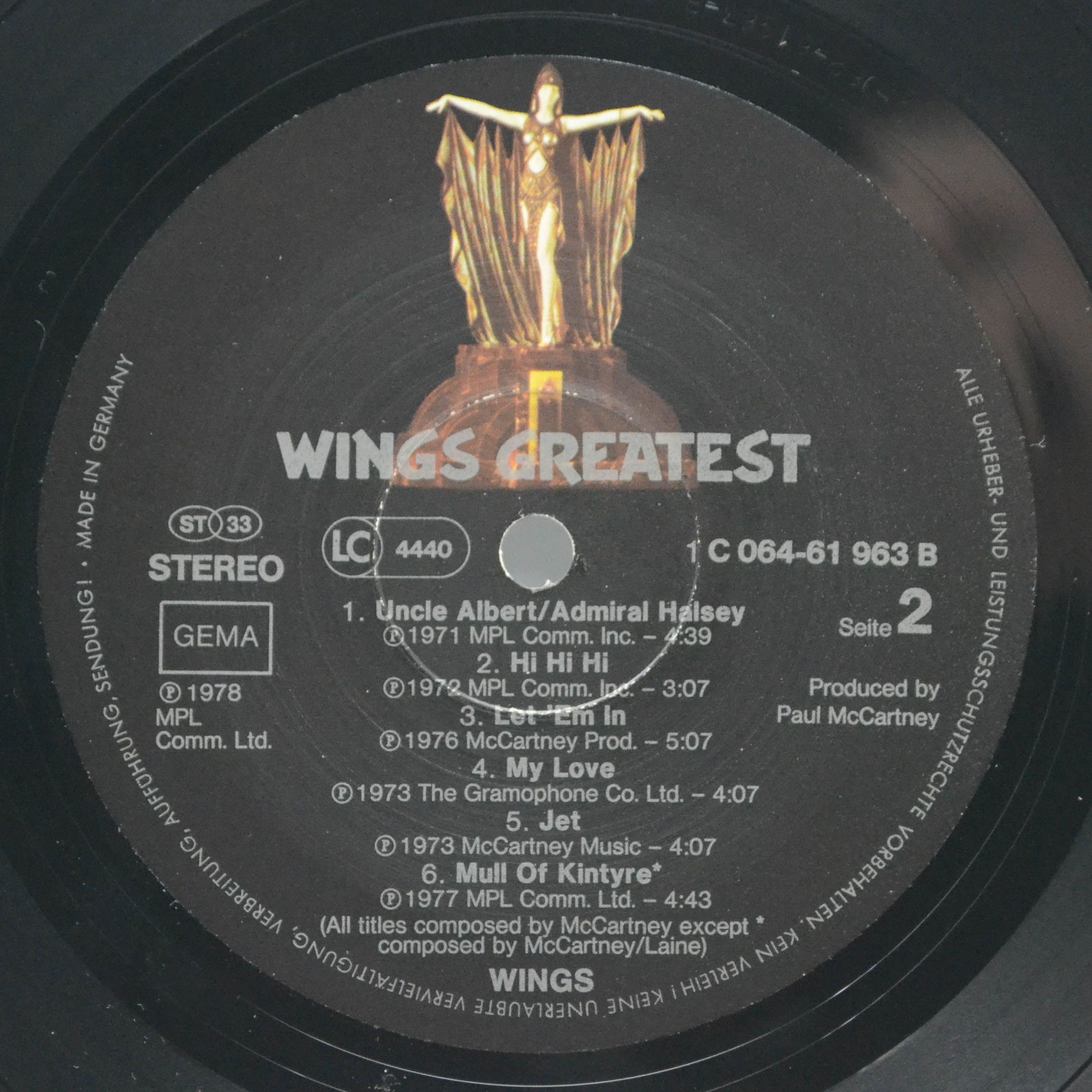 Wings — Wings Greatest, 1978
