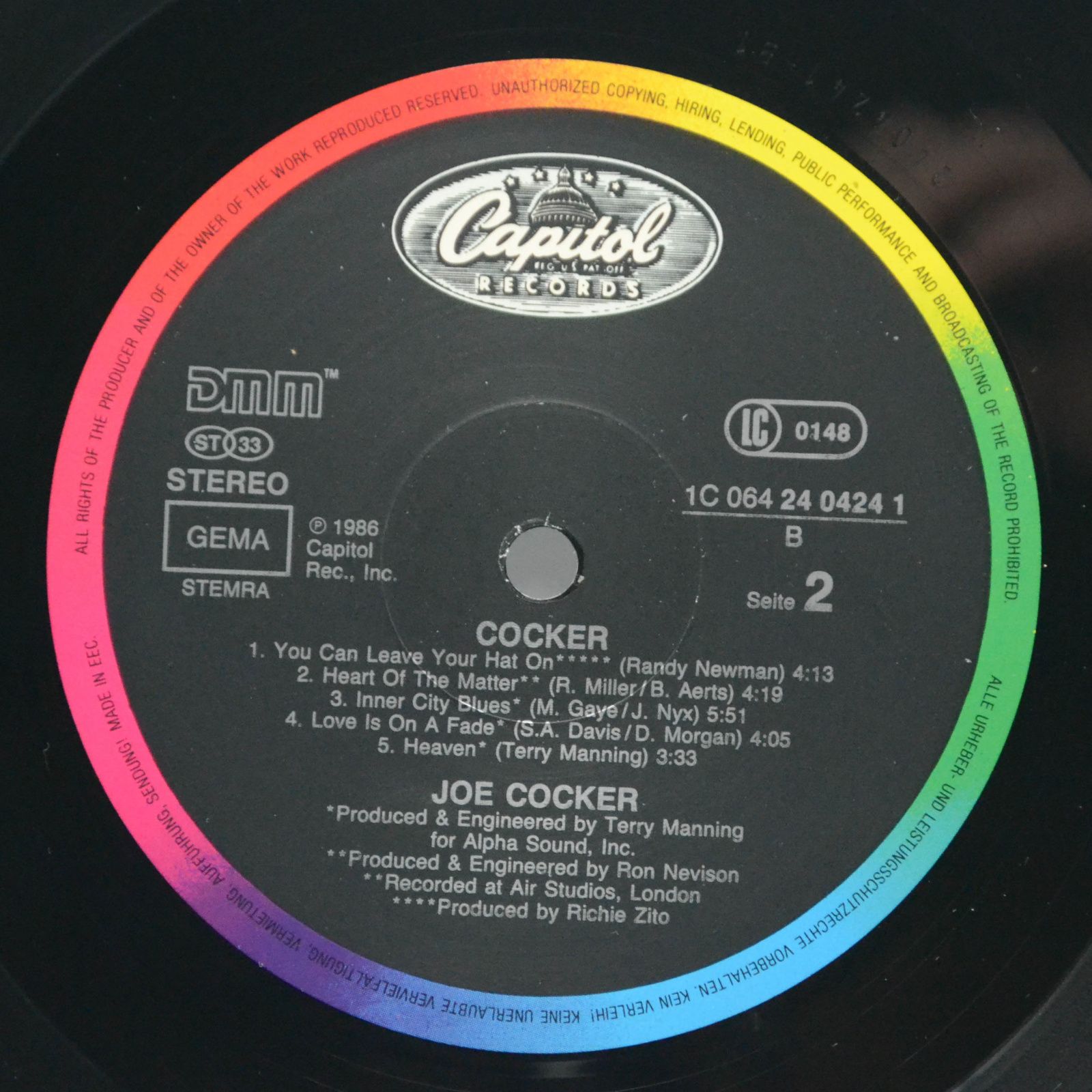 Joe Cocker — Cocker, 1986