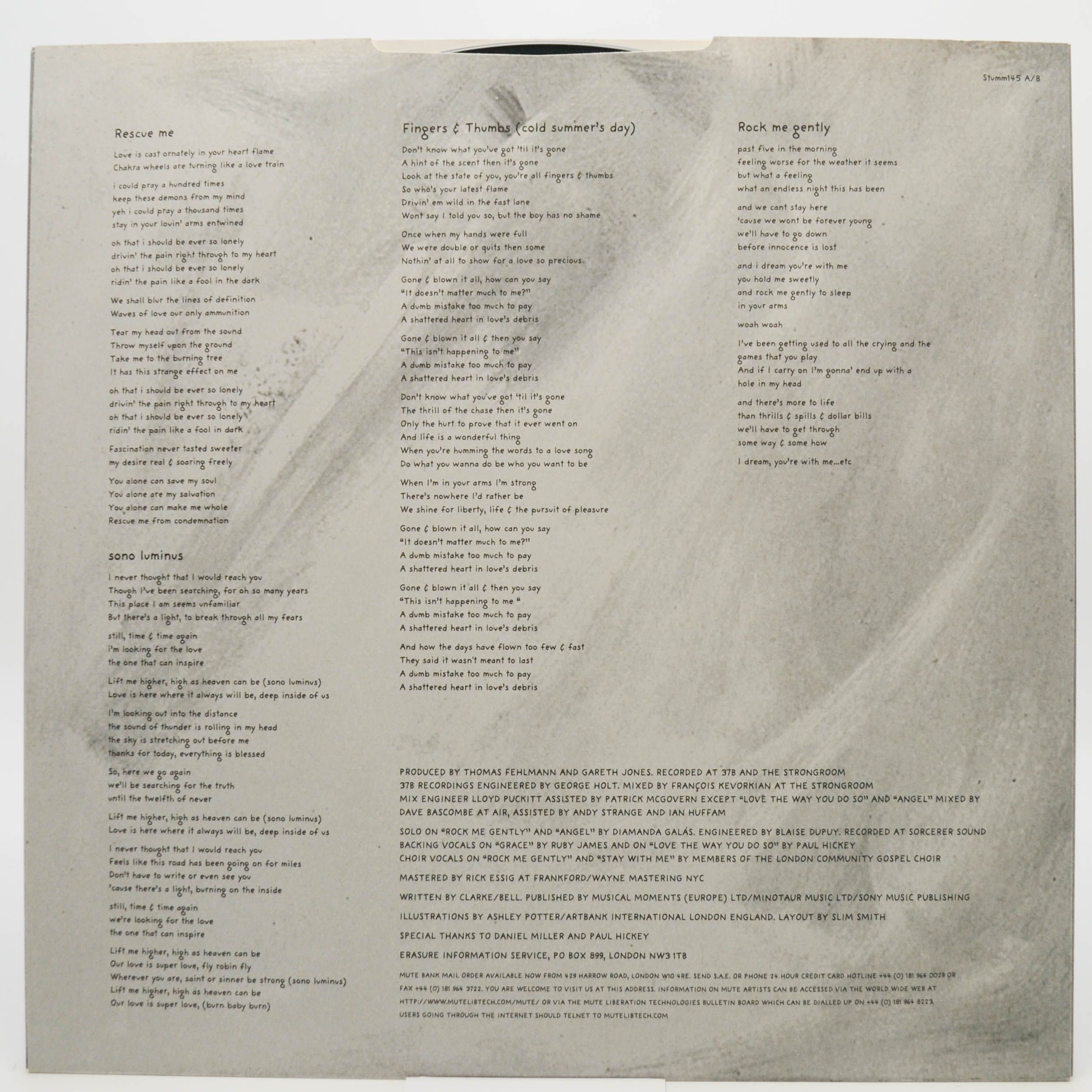 Erasure — Erasure (2LP, UK), 1995