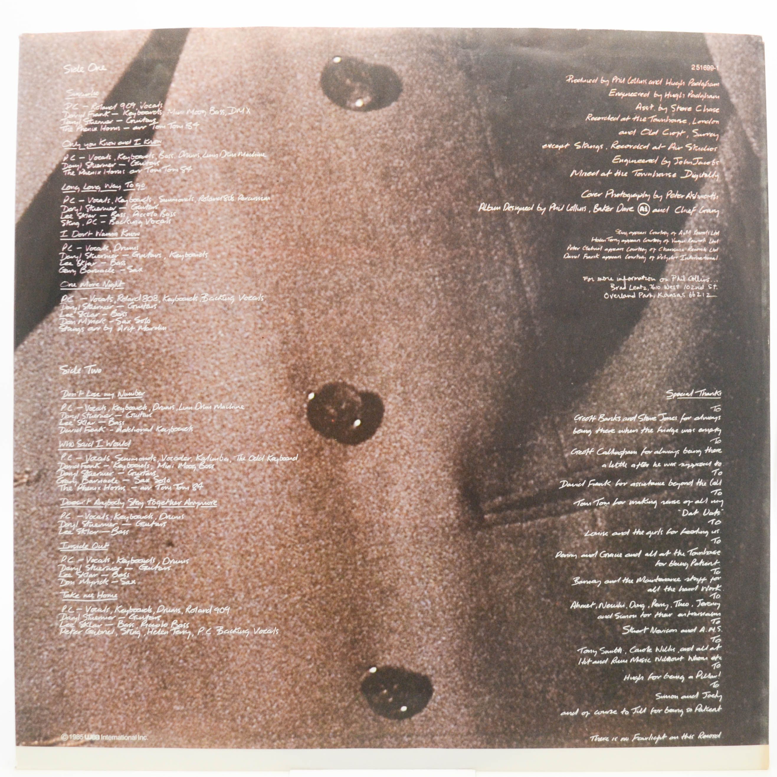 Phil Collins — No Jacket Required, 1985