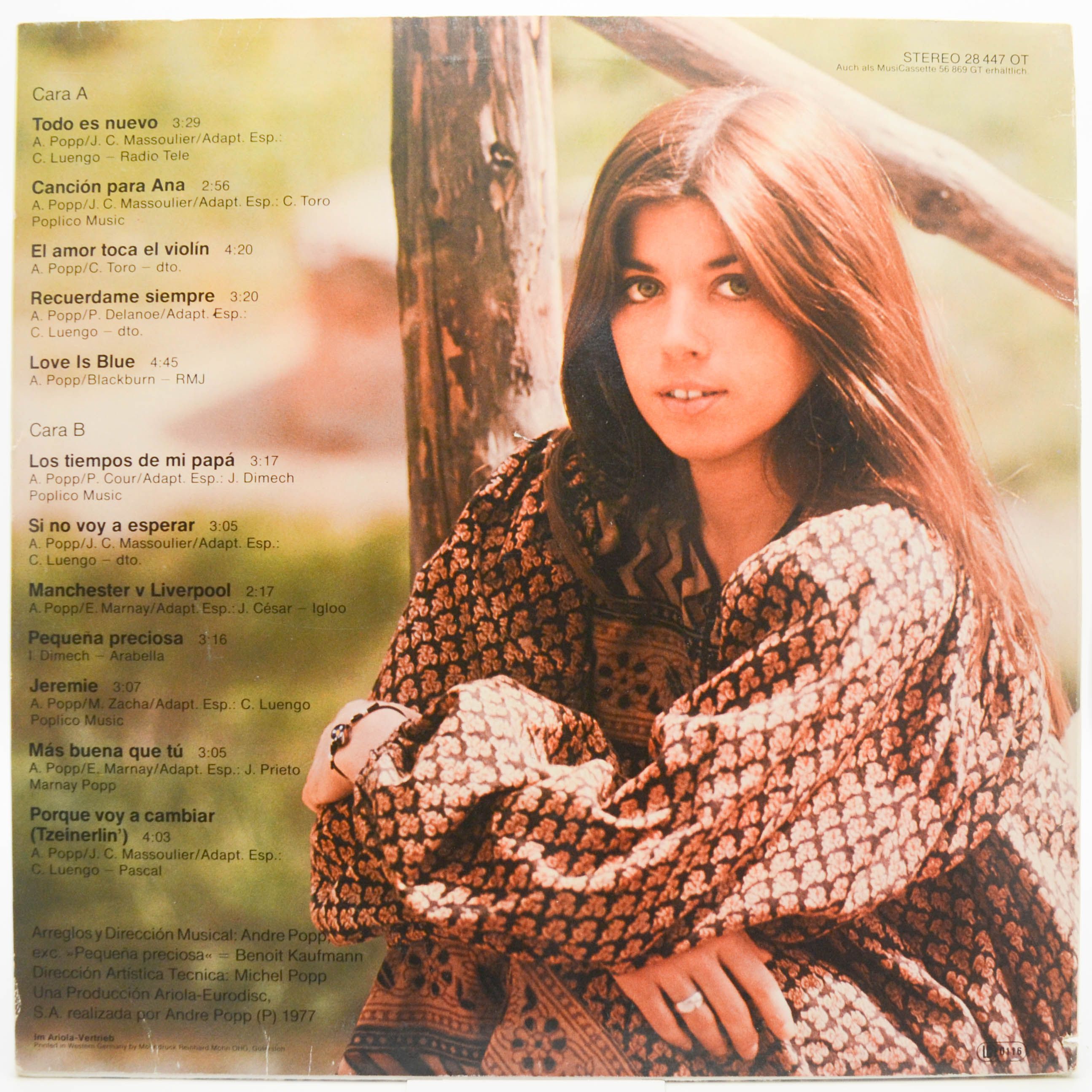 Виниловая пластинка Jeanette — Todo Es Nuevo, 1977