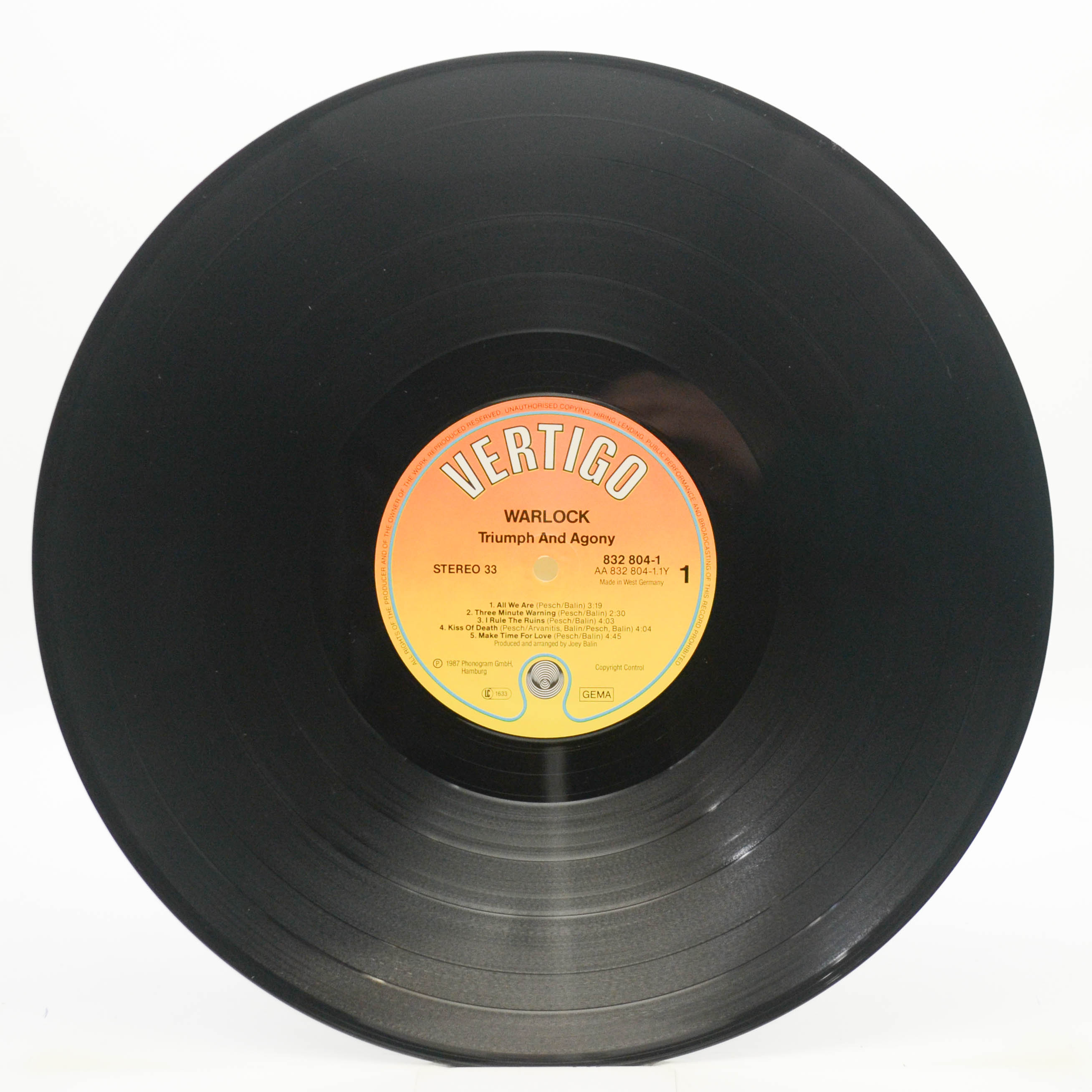 Warlock — Triumph And Agony, 1987