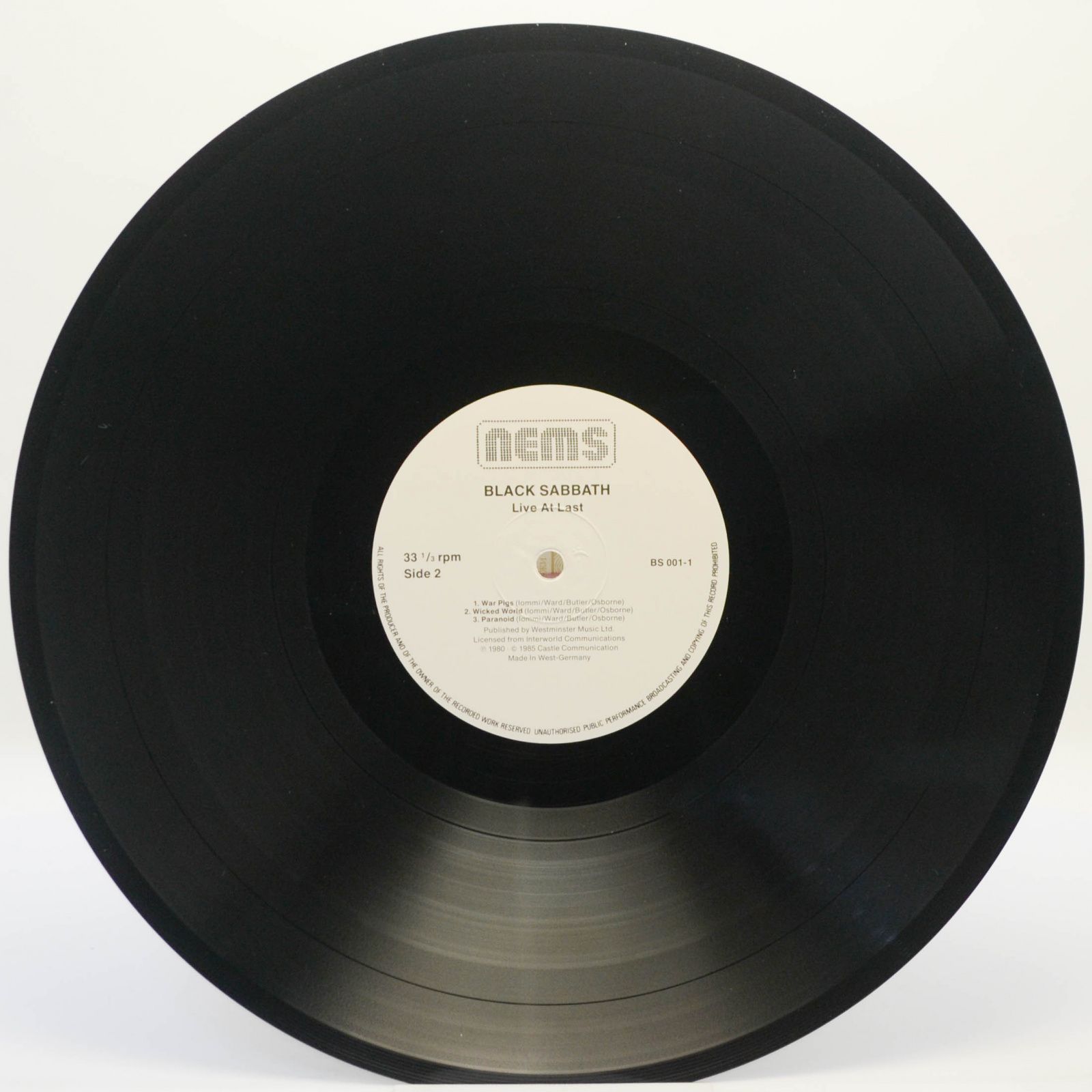 Black Sabbath — Live At Last, 1980