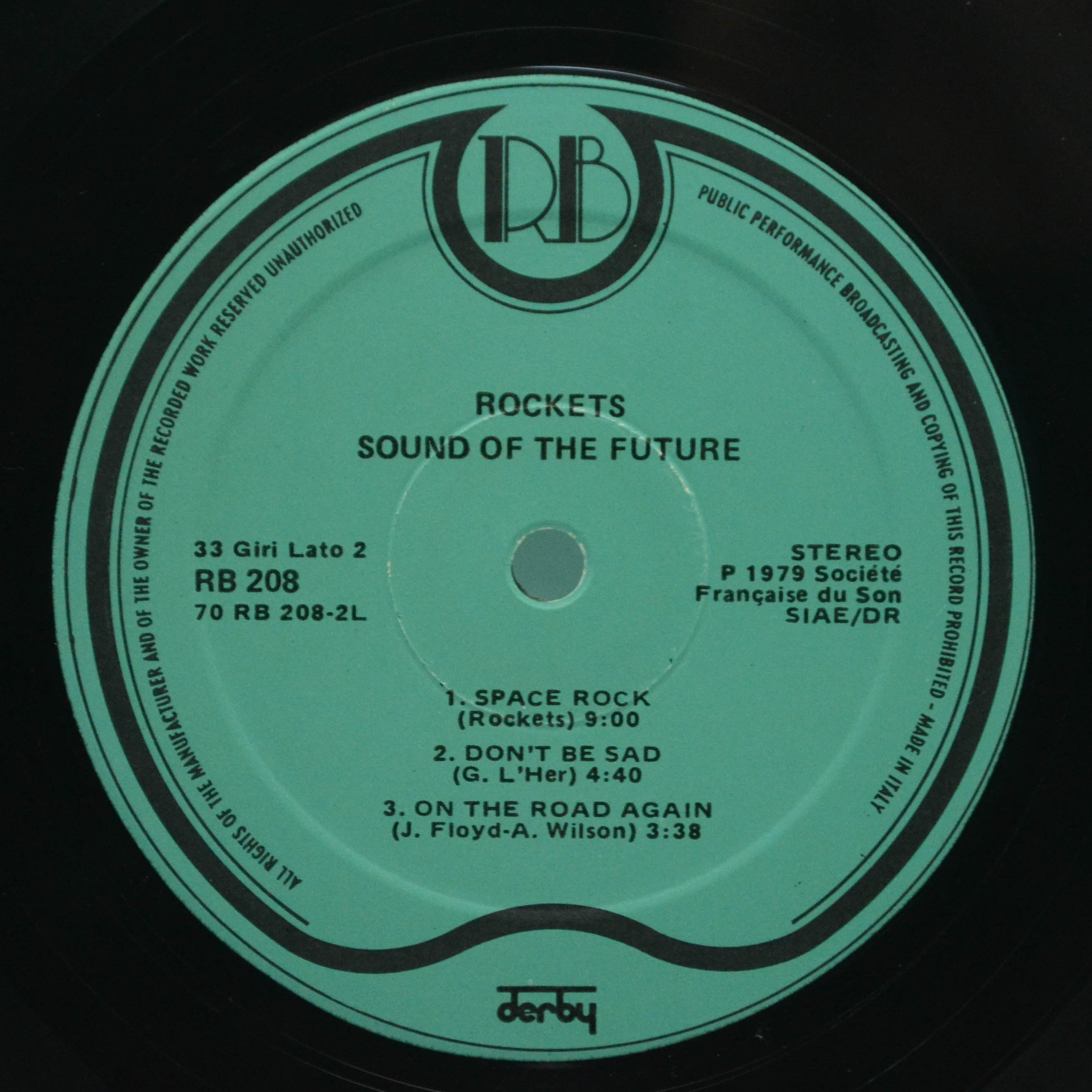 Виниловая пластинка Rockets — Sound Of The Future, 1979