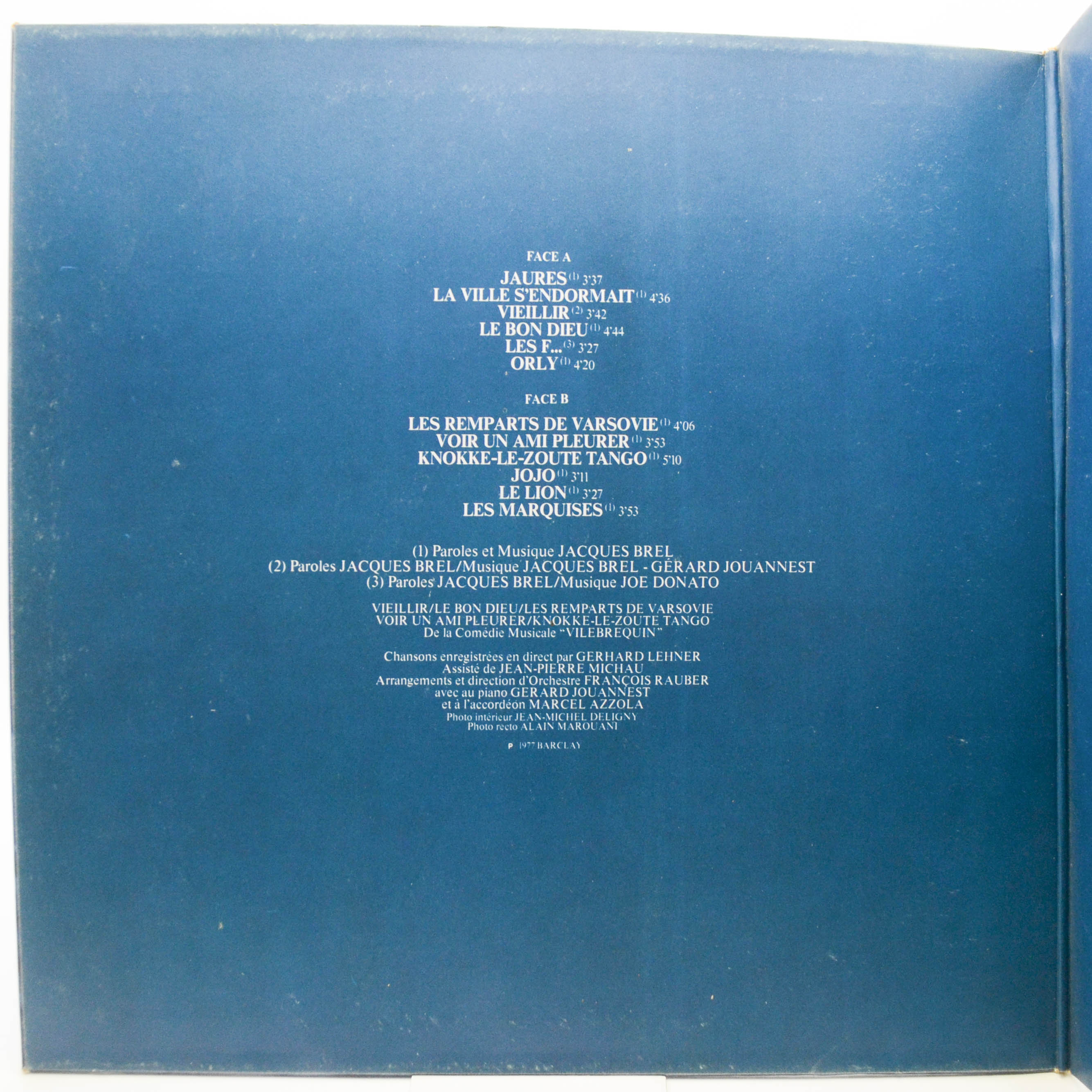 Jacques Brel — Brel (1-st, France), 1977